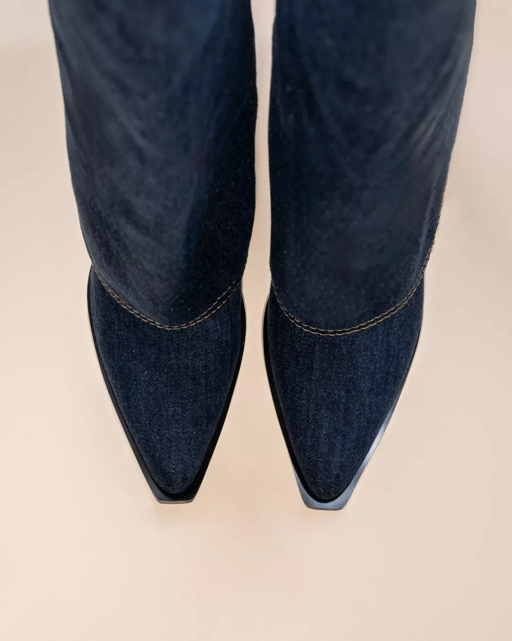 BLUE CUFF BOOTS JOAN BUE DENIM