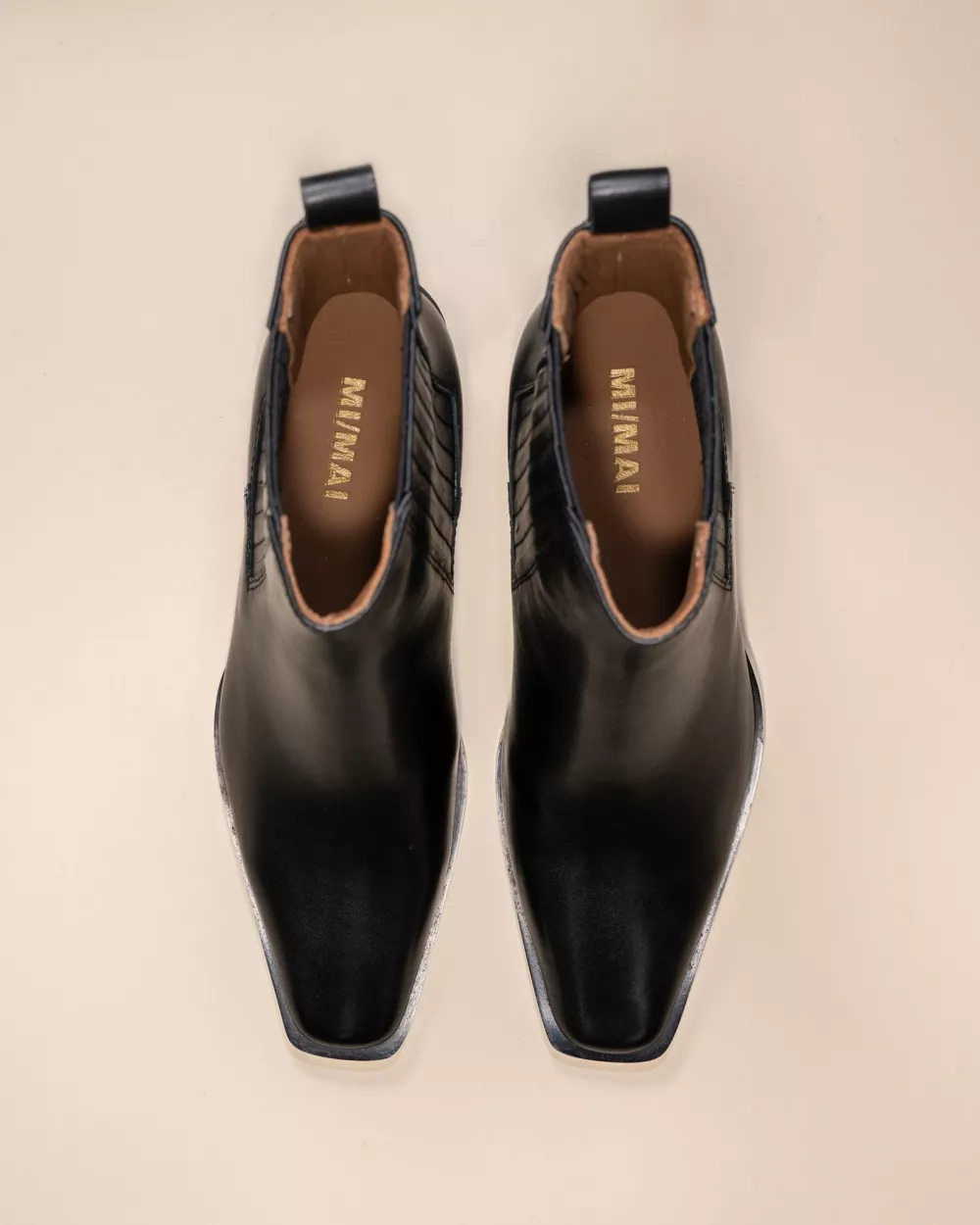 BLACK CHELSEA BOOTS WITH SMALL BLOCK HEEL JANE II BLACK