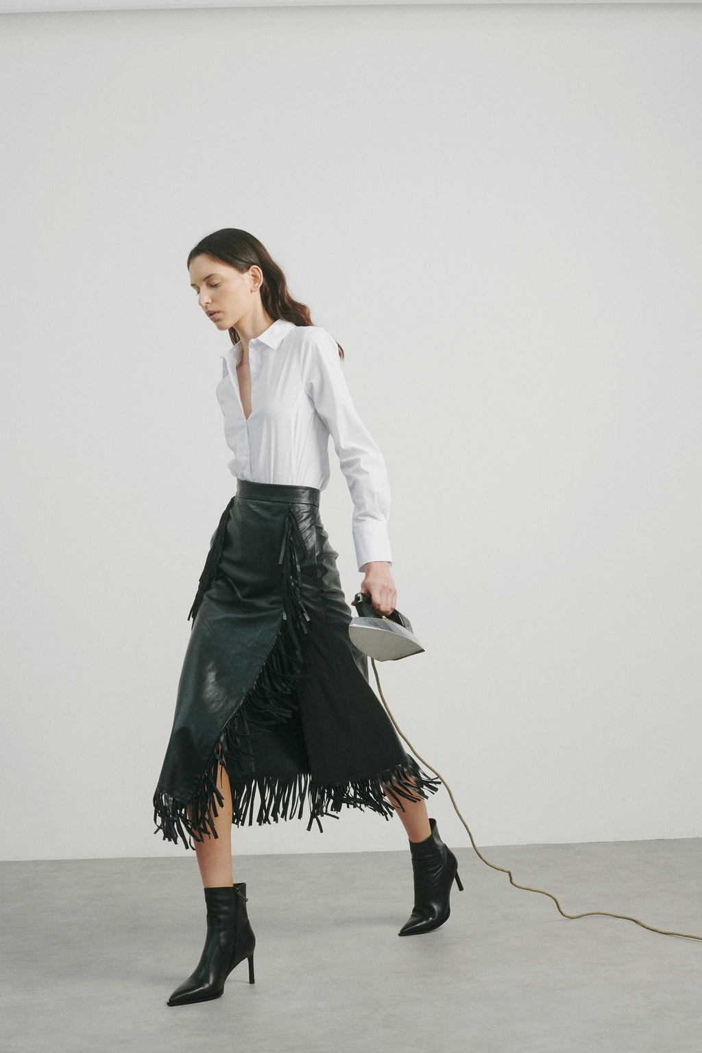 BOTTINES NOIRES A BOUT POINTU ET TALON AIGUILLE GEORGIA BLACK