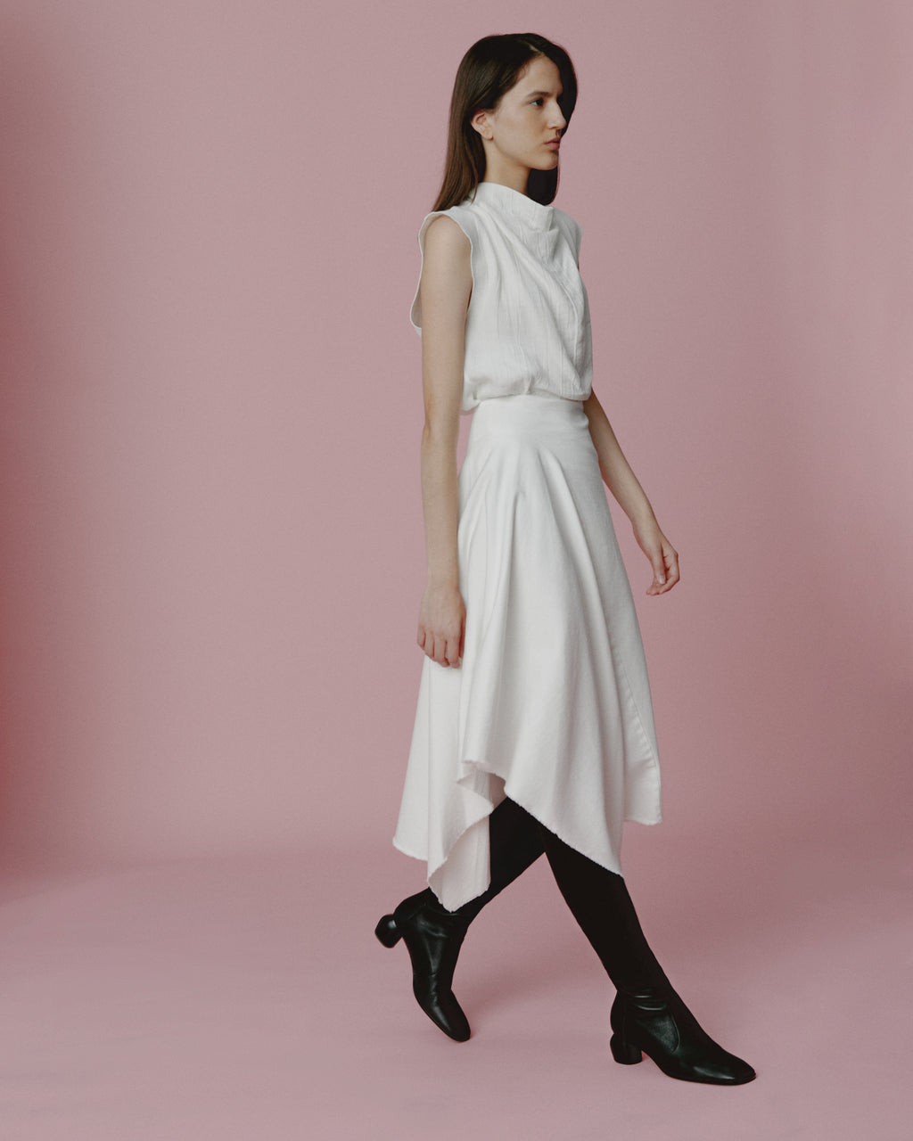 Cuissardes à talon bas Gae Low Black Lamb