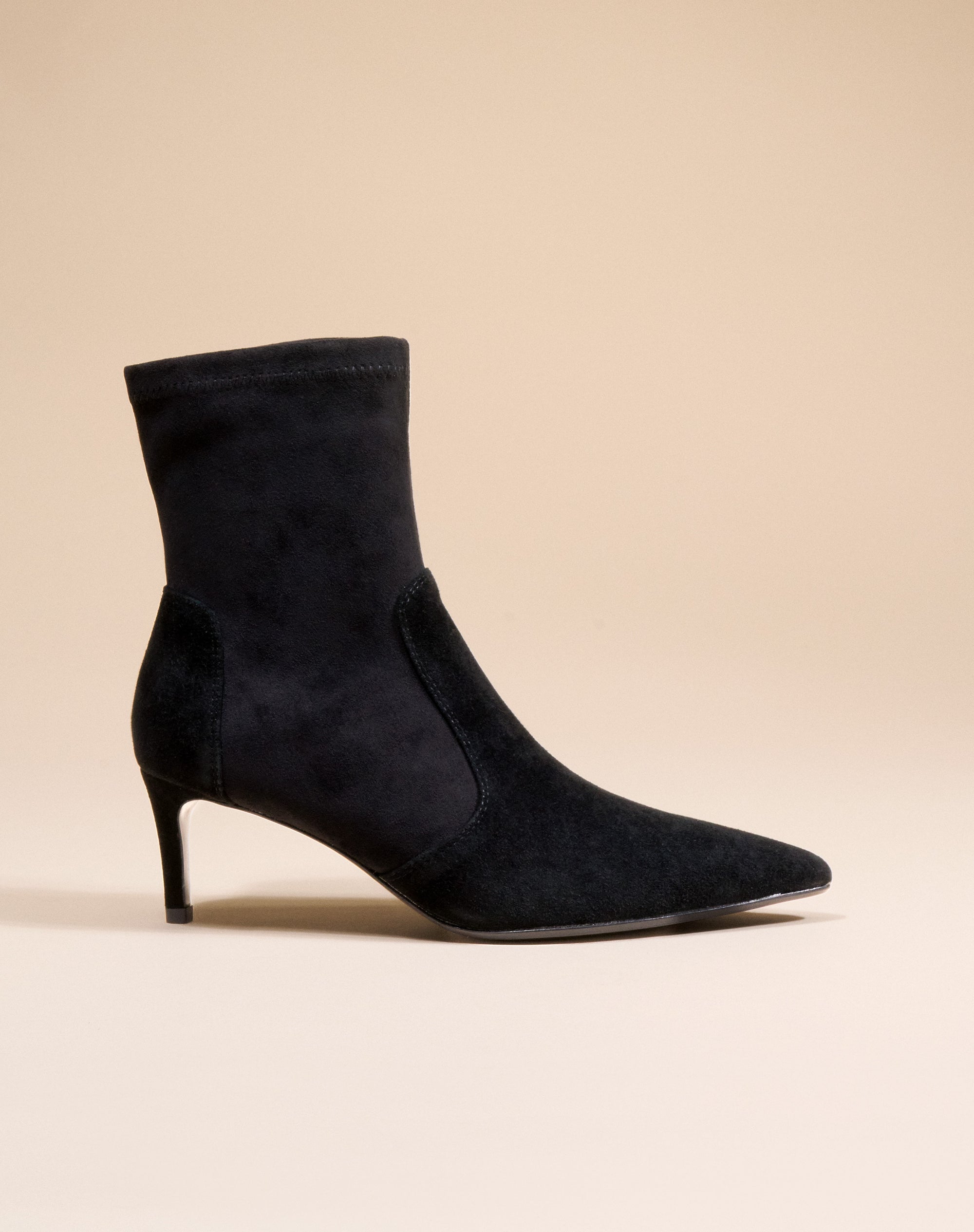 Bottines à talon et bout pointu Ophelia Low Black