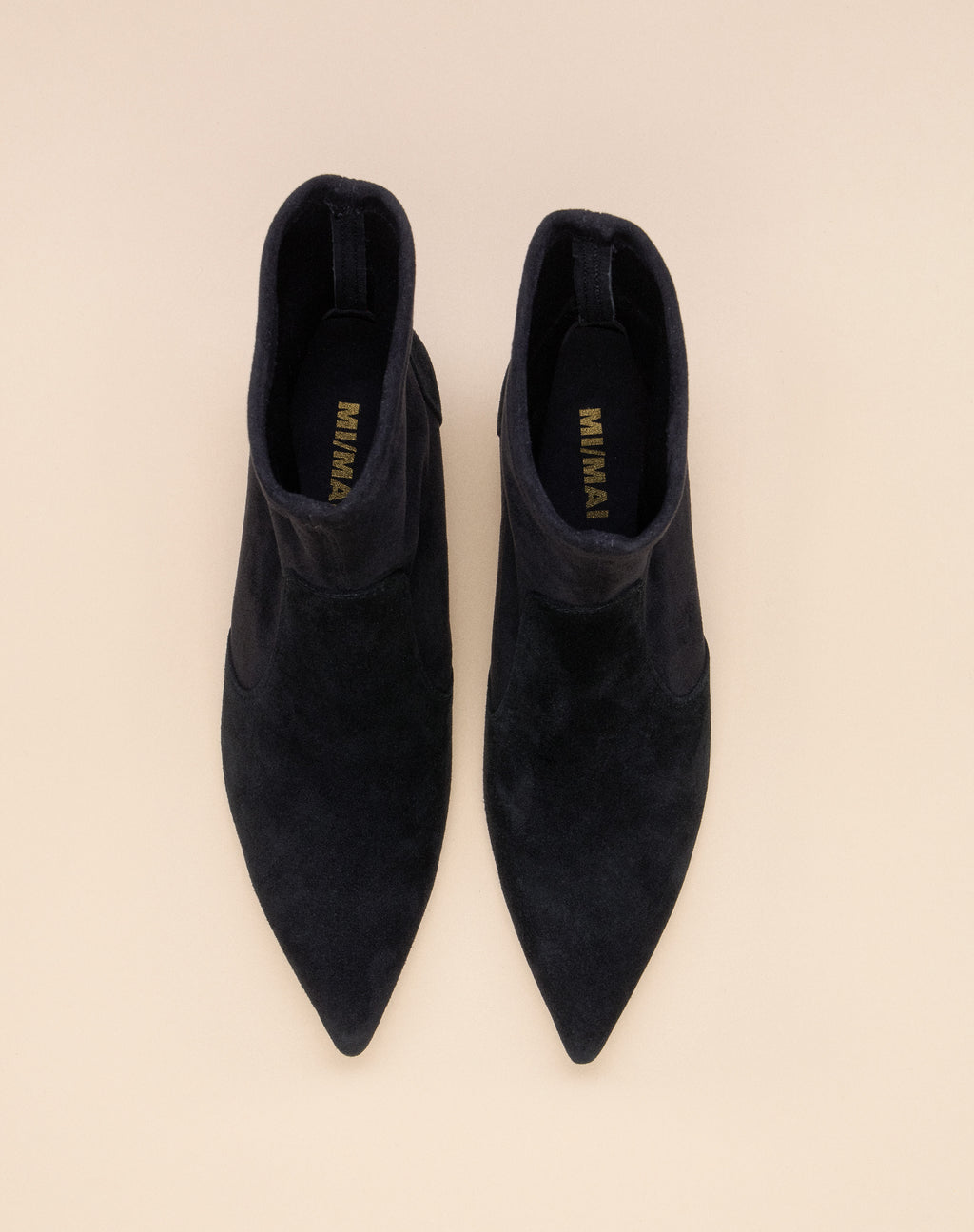 Bottines à talon et bout pointu Ophelia Low Black