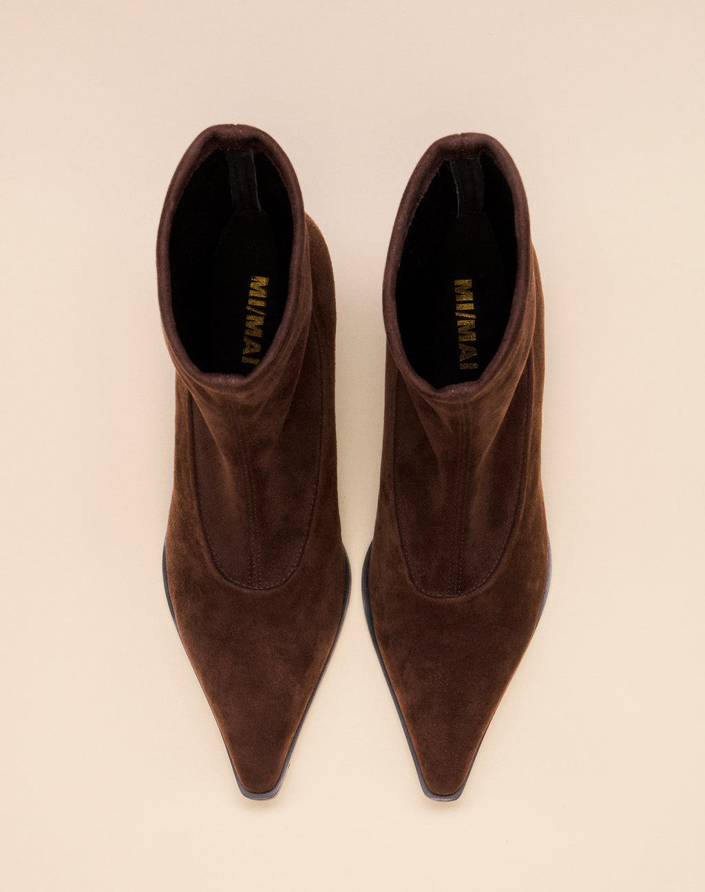 BOTTINES CHOCOLATS A BOUT POINTU ET TALON AIGUILLE ANDO CHOCOLATE