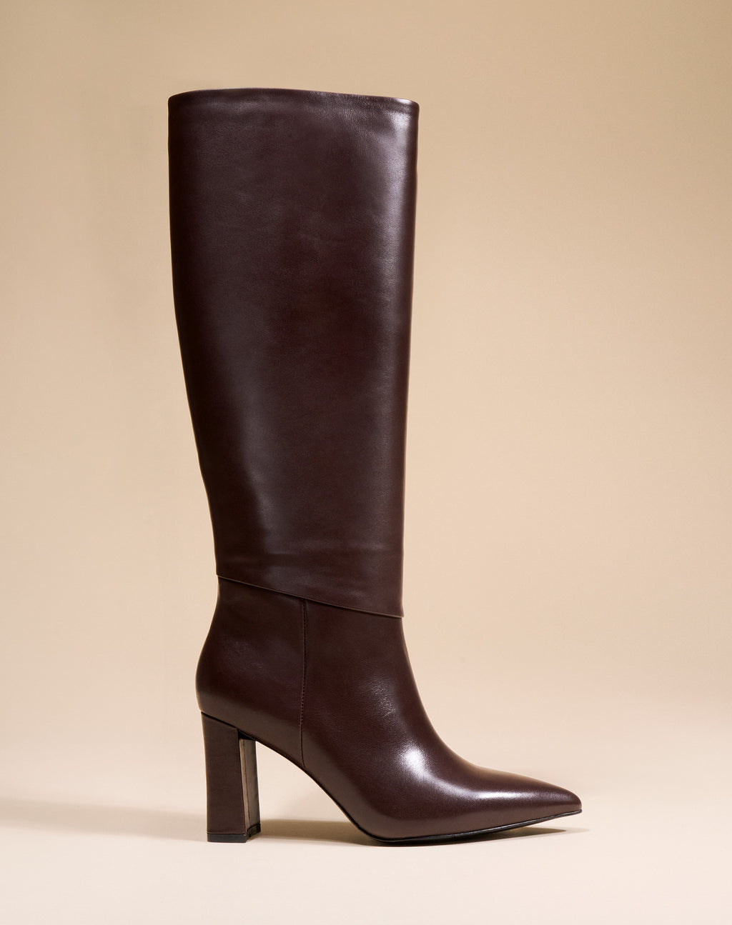 BOTTES CHOCOLAT A TALON LARGE TRACEY CHOCOLATE