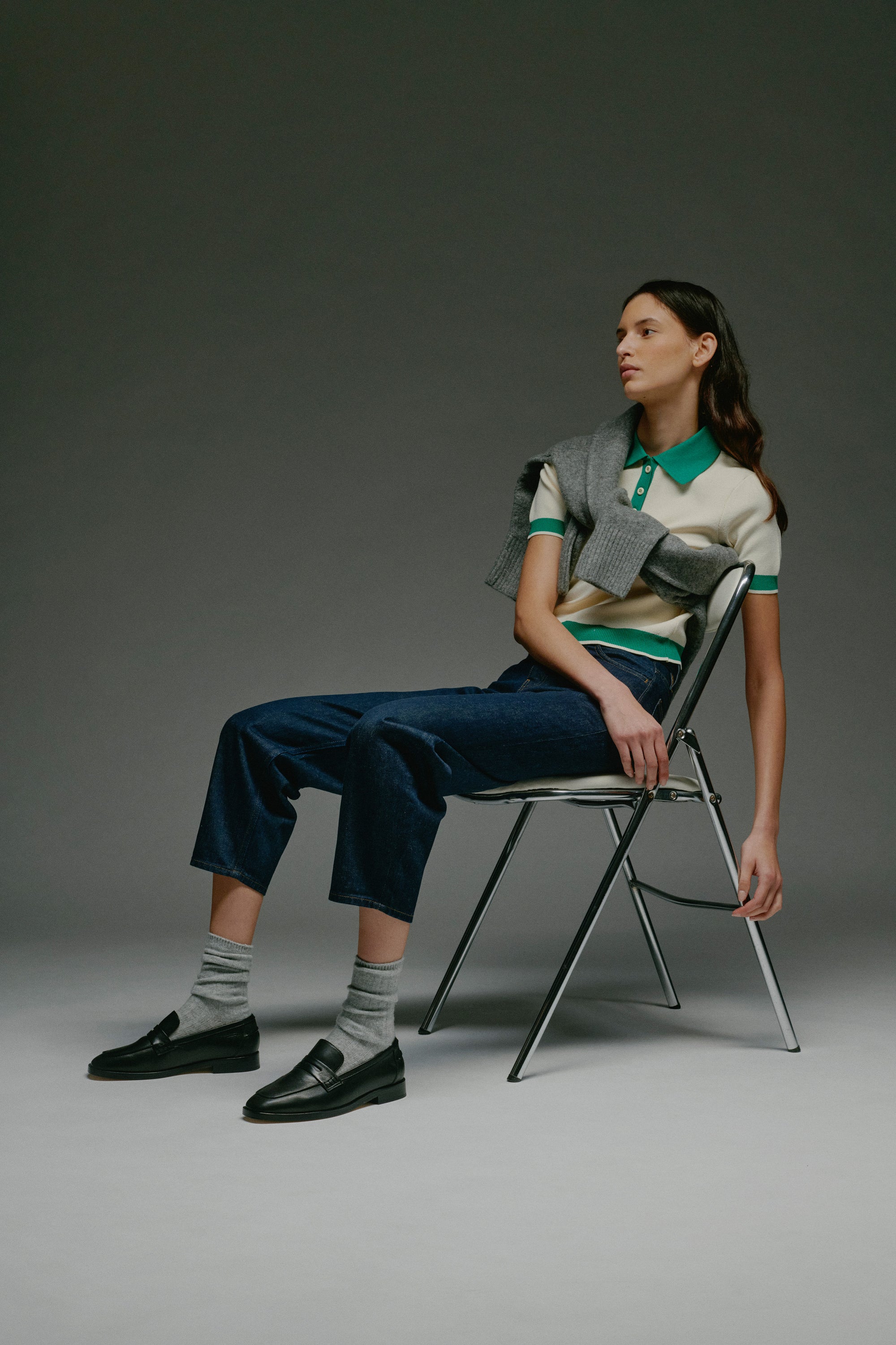 MOCASSINS EN CUIR NOIR LUCIANO BLACK