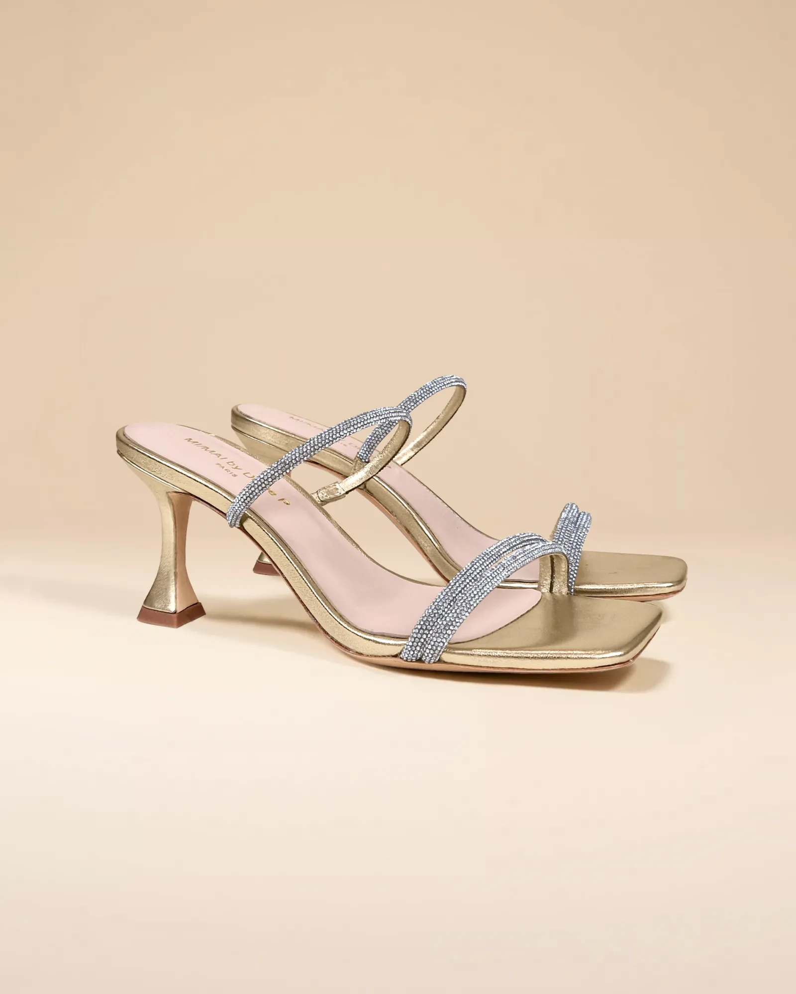 Sandales à talons hauts Tokyo Gold by Diane Perreau