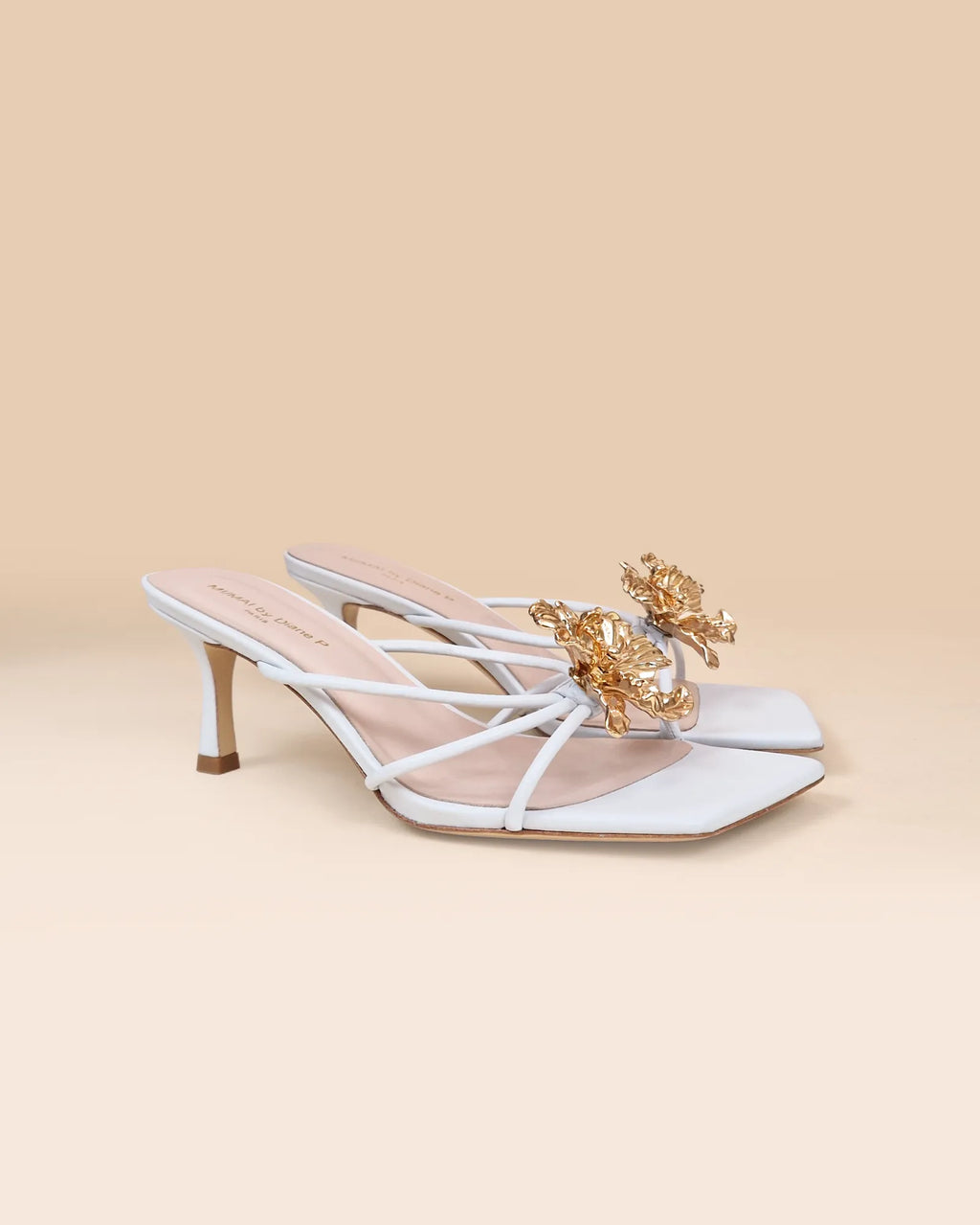 Mules à brides et accessoires interchangeables Thira White