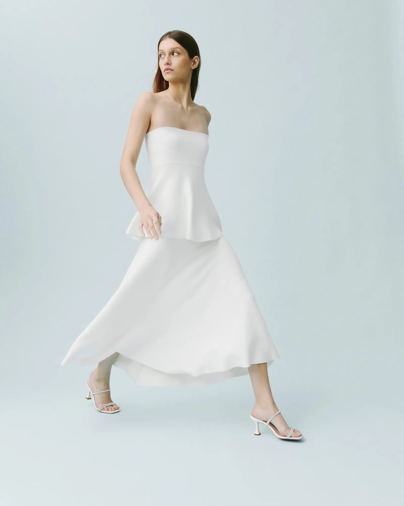 Sandales à talons hauts Tokyo white by Diane Perreau