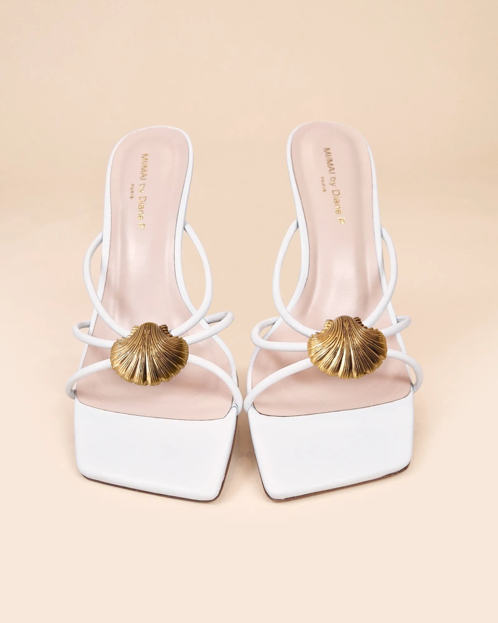 Mules à brides et accessoires interchangeables Thira White