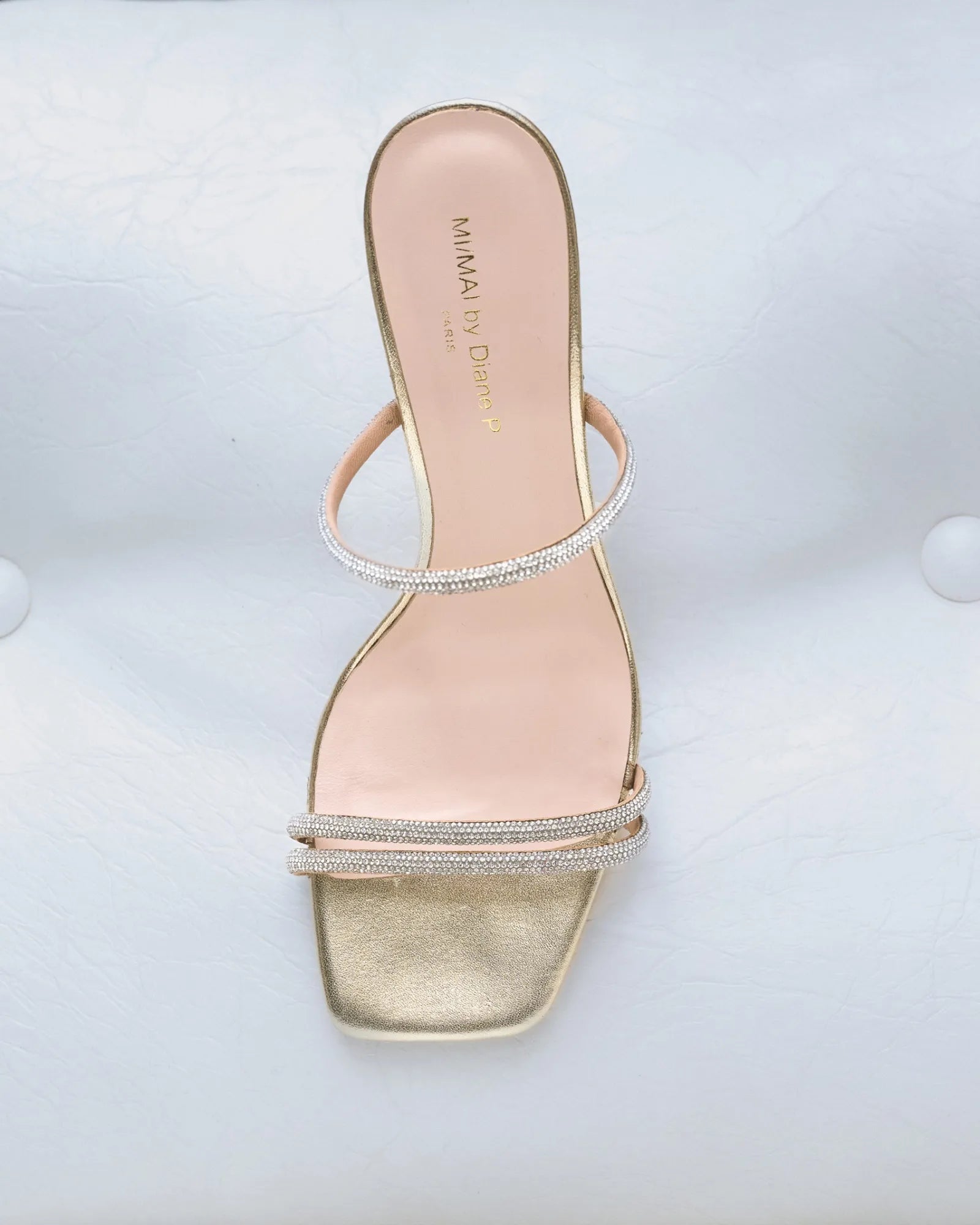 Sandales à talons hauts Tokyo Gold by Diane Perreau