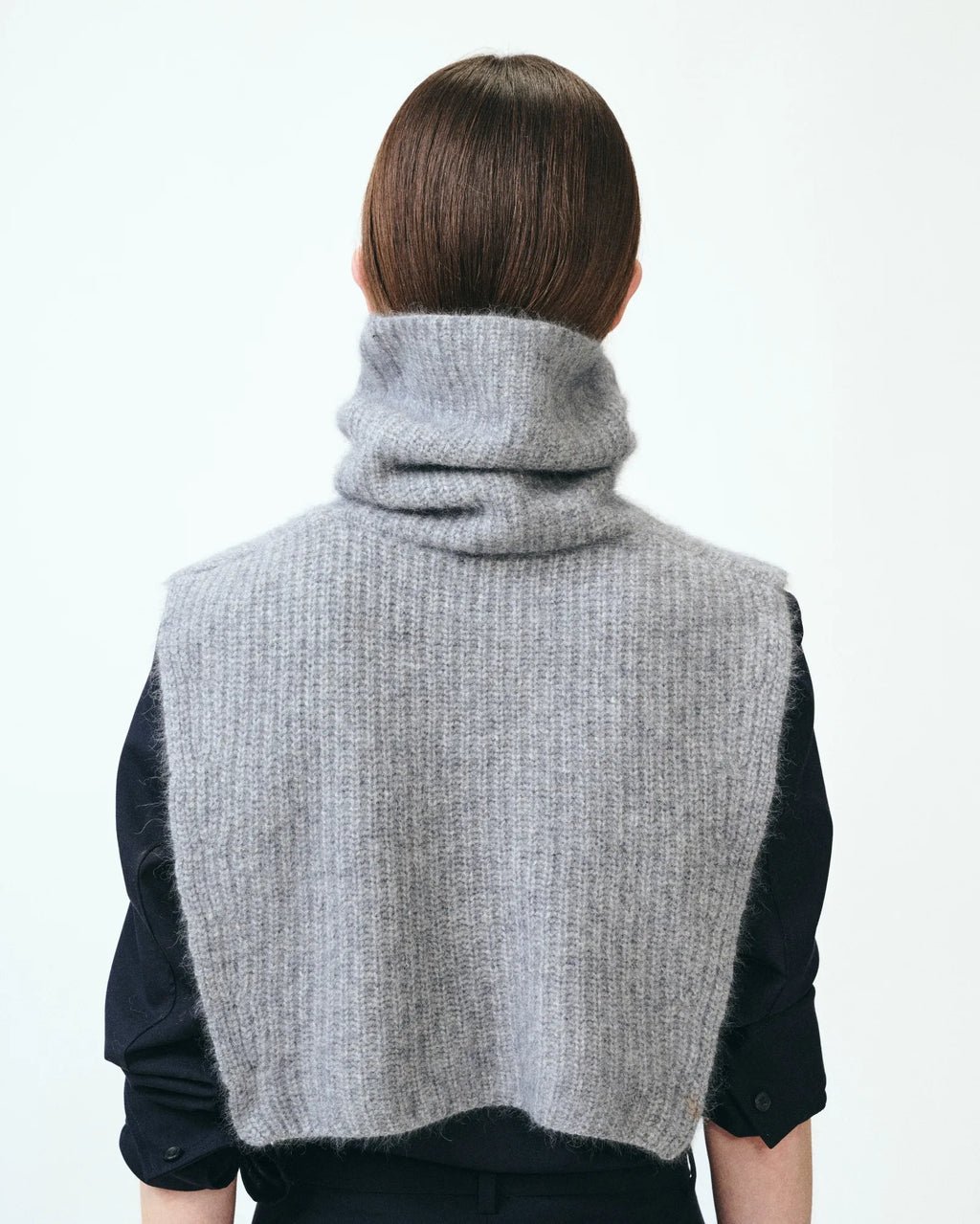 COL AMOVIBLE EN MAILLE DE RACCOON CASPER GREY