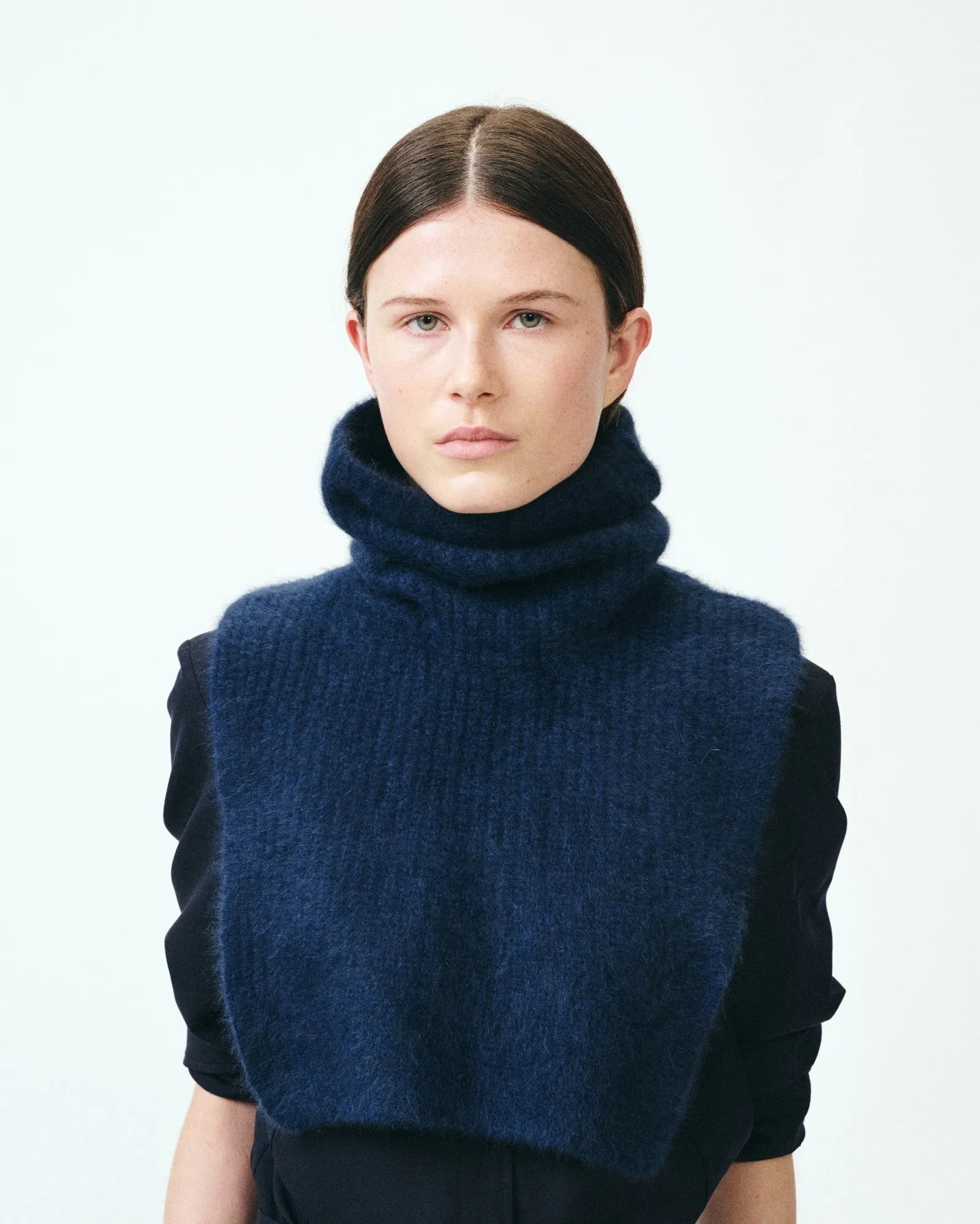 COL AMOVIBLE EN MAILLE DE RACCOON CASPER NAVY