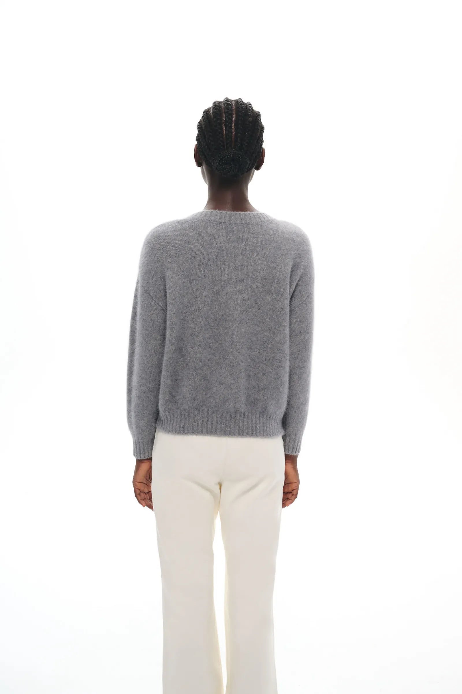 CARDIGAN EN MAILLE DE RACCOON CARMI GREY