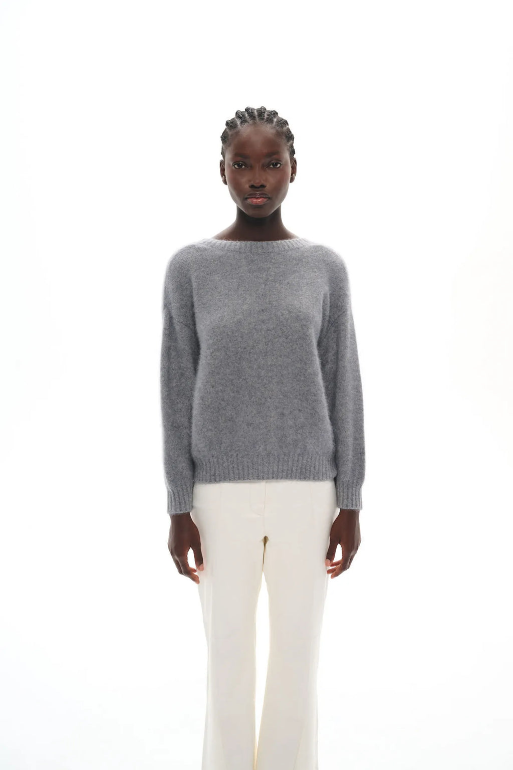 CARDIGAN EN MAILLE DE RACCOON CARMI GREY