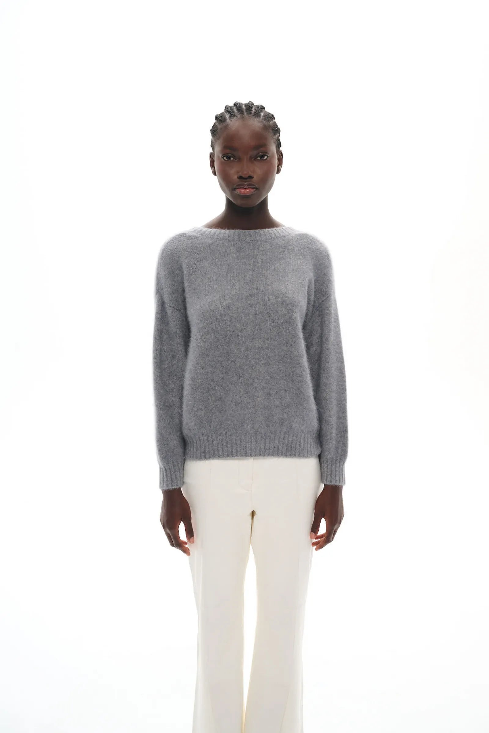 CARDIGAN EN MAILLE DE RACCOON CARMI GREY