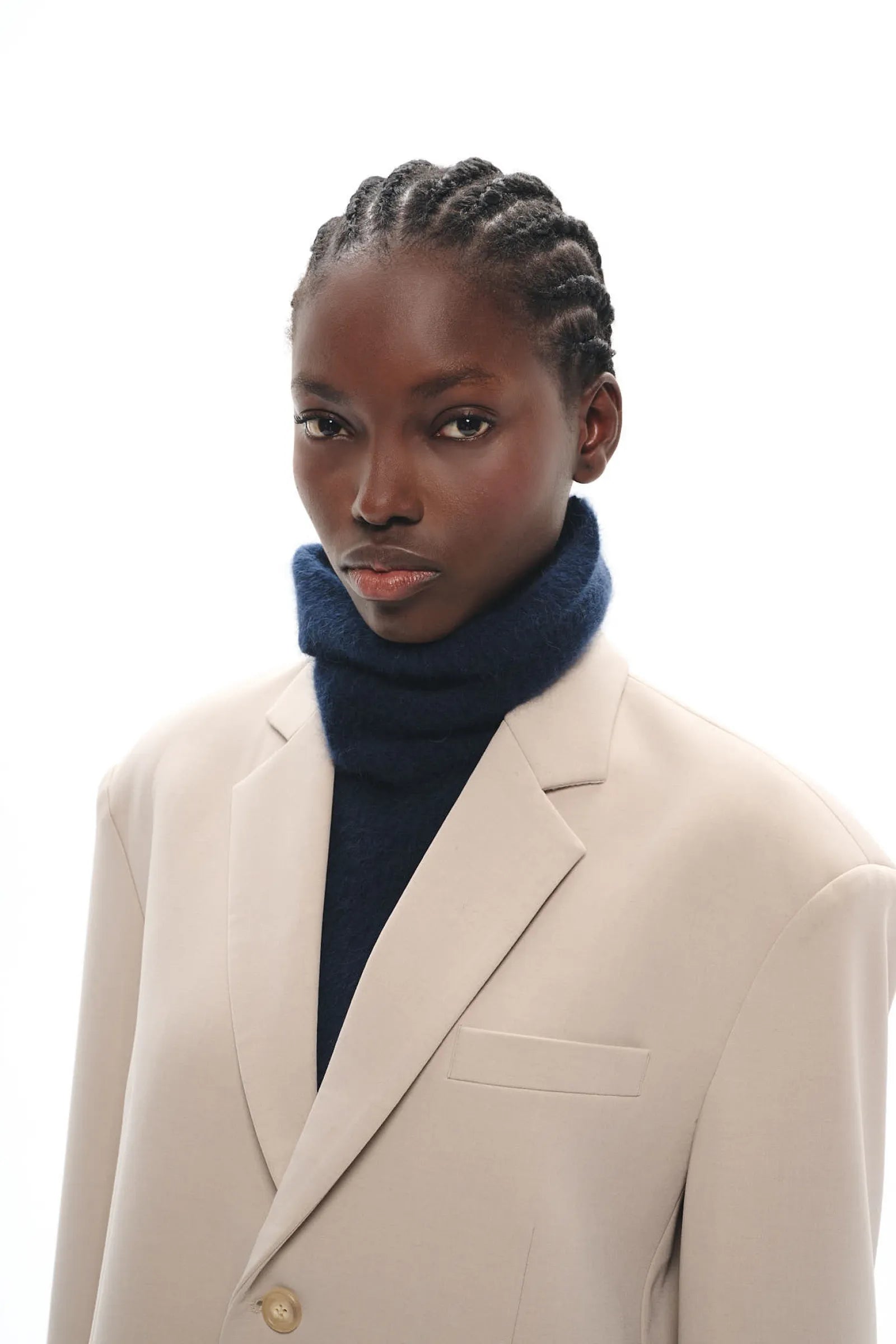 COL AMOVIBLE EN MAILLE DE RACCOON CASPER NAVY