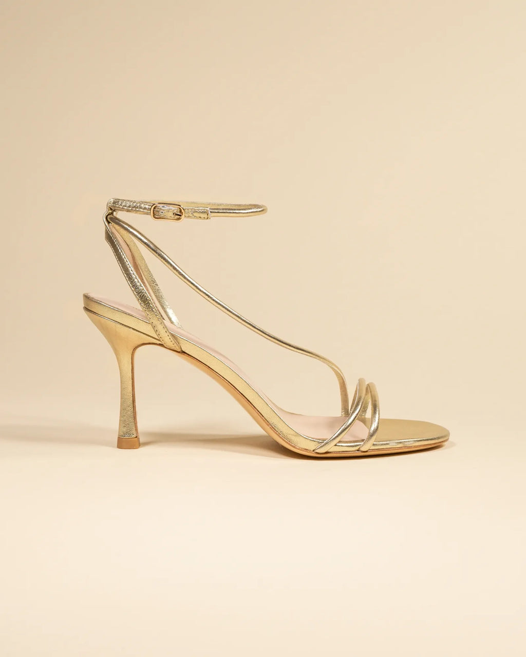 Sandales à talons hauts Cagliari Gold by Diane Perreau