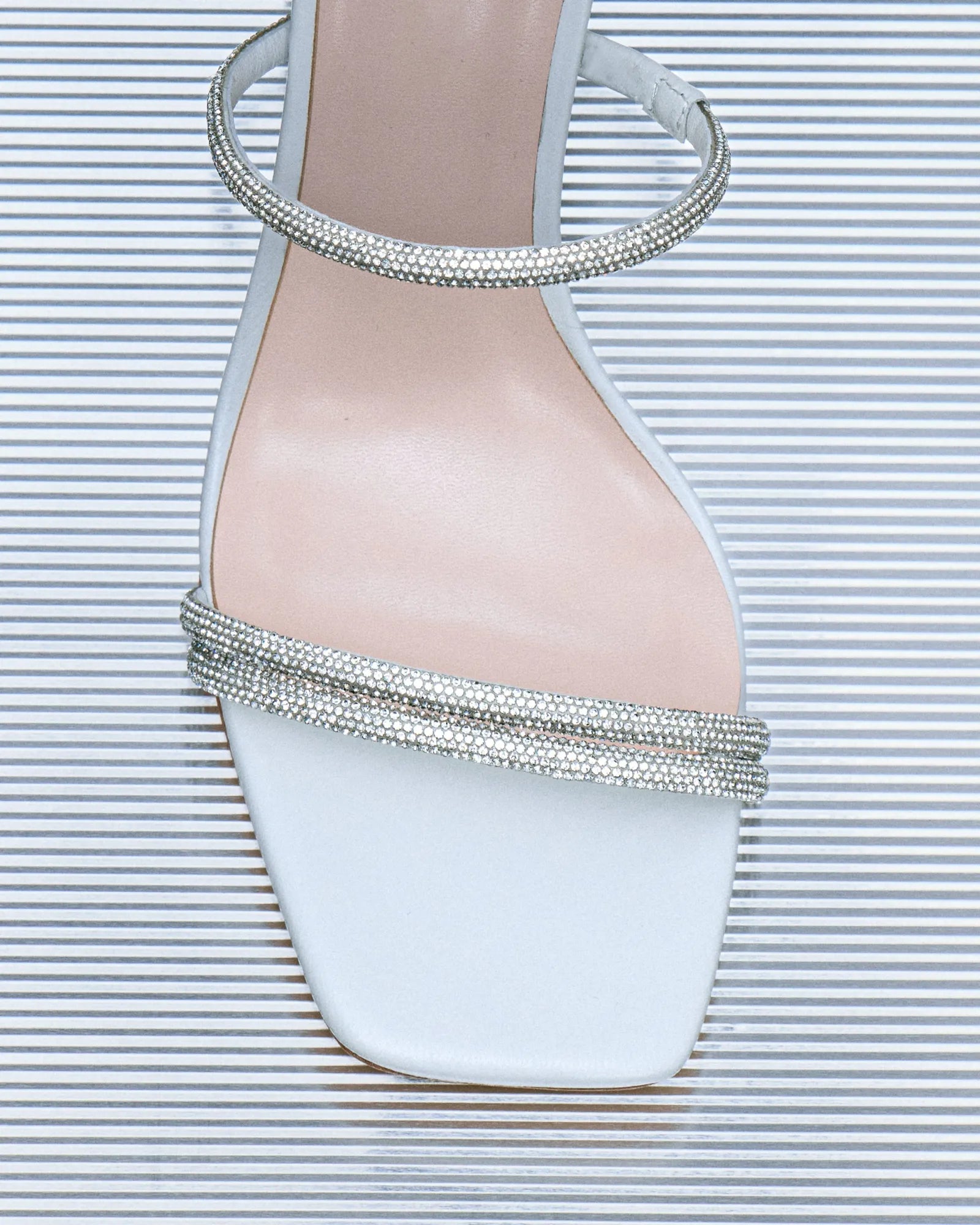 Sandales à talons hauts Tokyo white by Diane Perreau