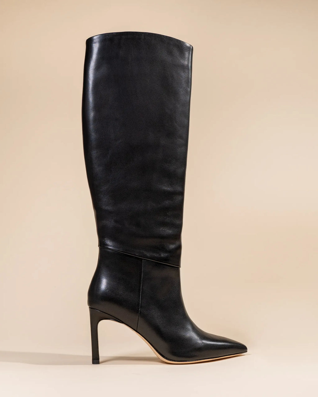 COCO BLACK STILT HEEL BOOTS