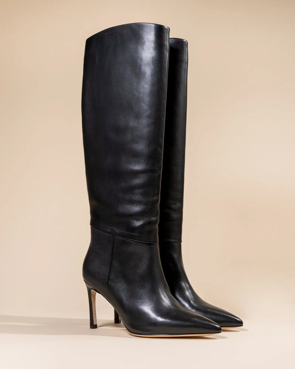 COCO BLACK STILT HEEL BOOTS