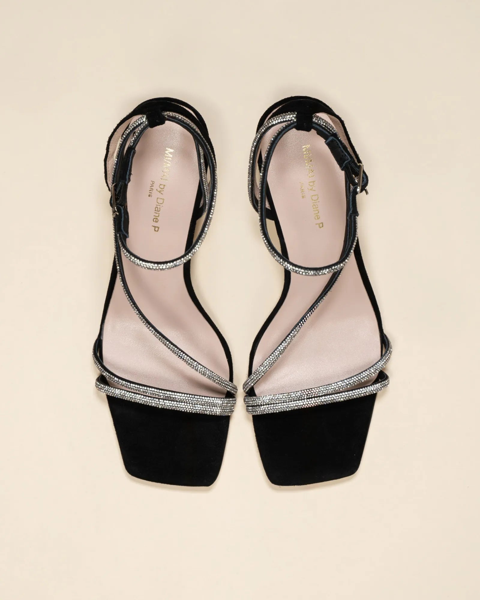 Sandales à talons hauts Capri Black by Diane Perreau