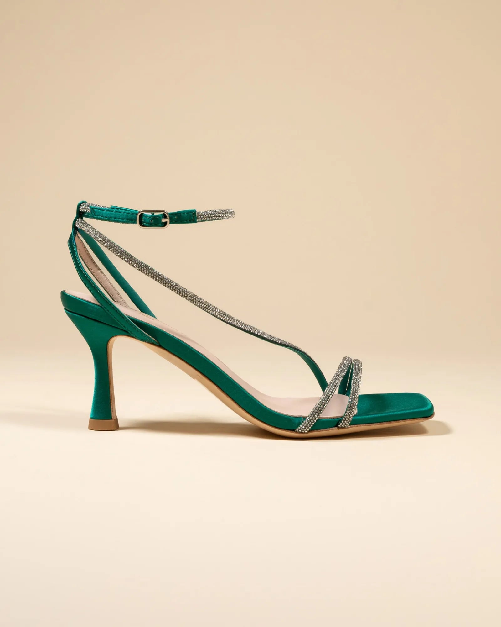 Sandales à talons hauts Capri Green by Diane Perreau