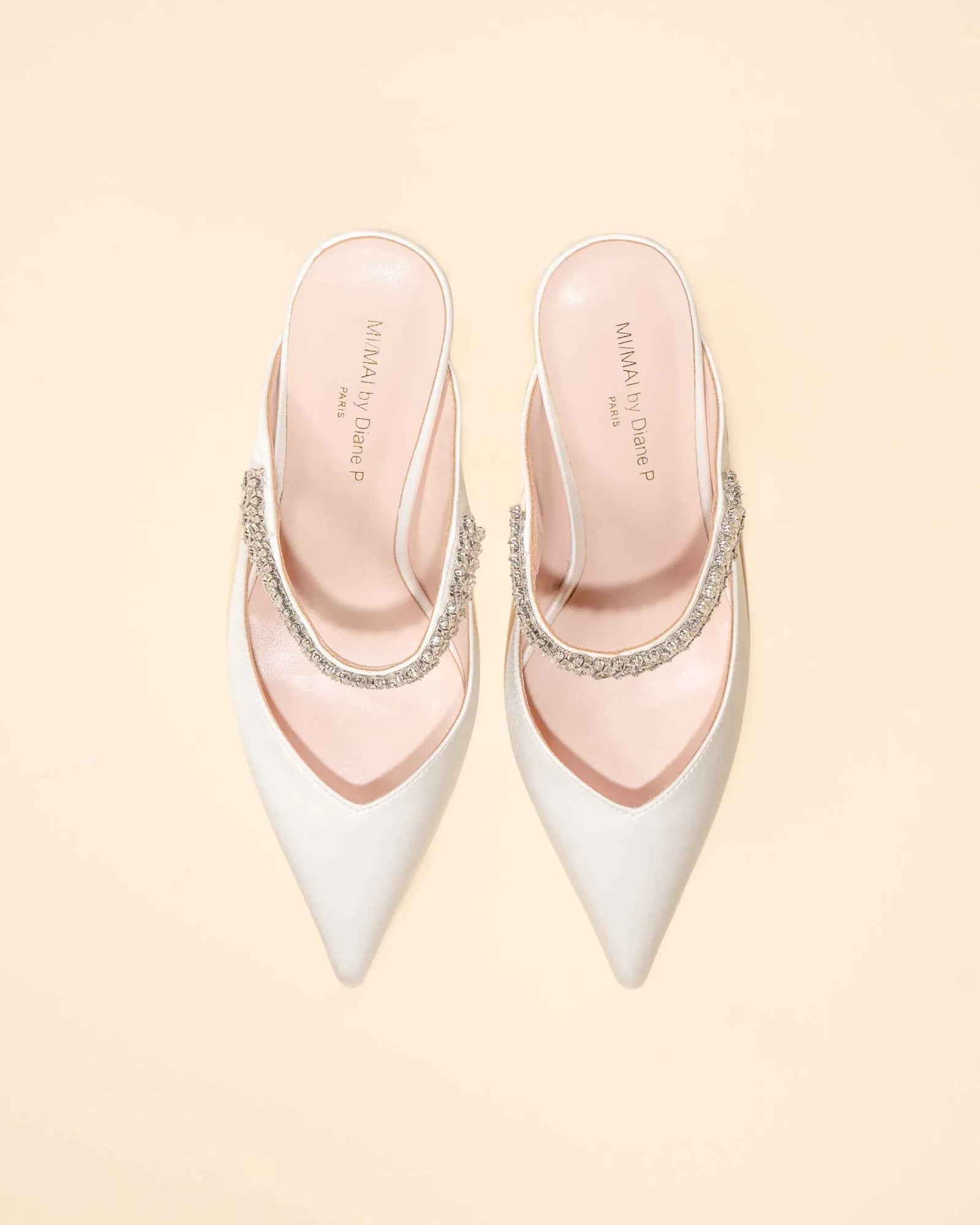 Harper White Satin by Diane Perreau