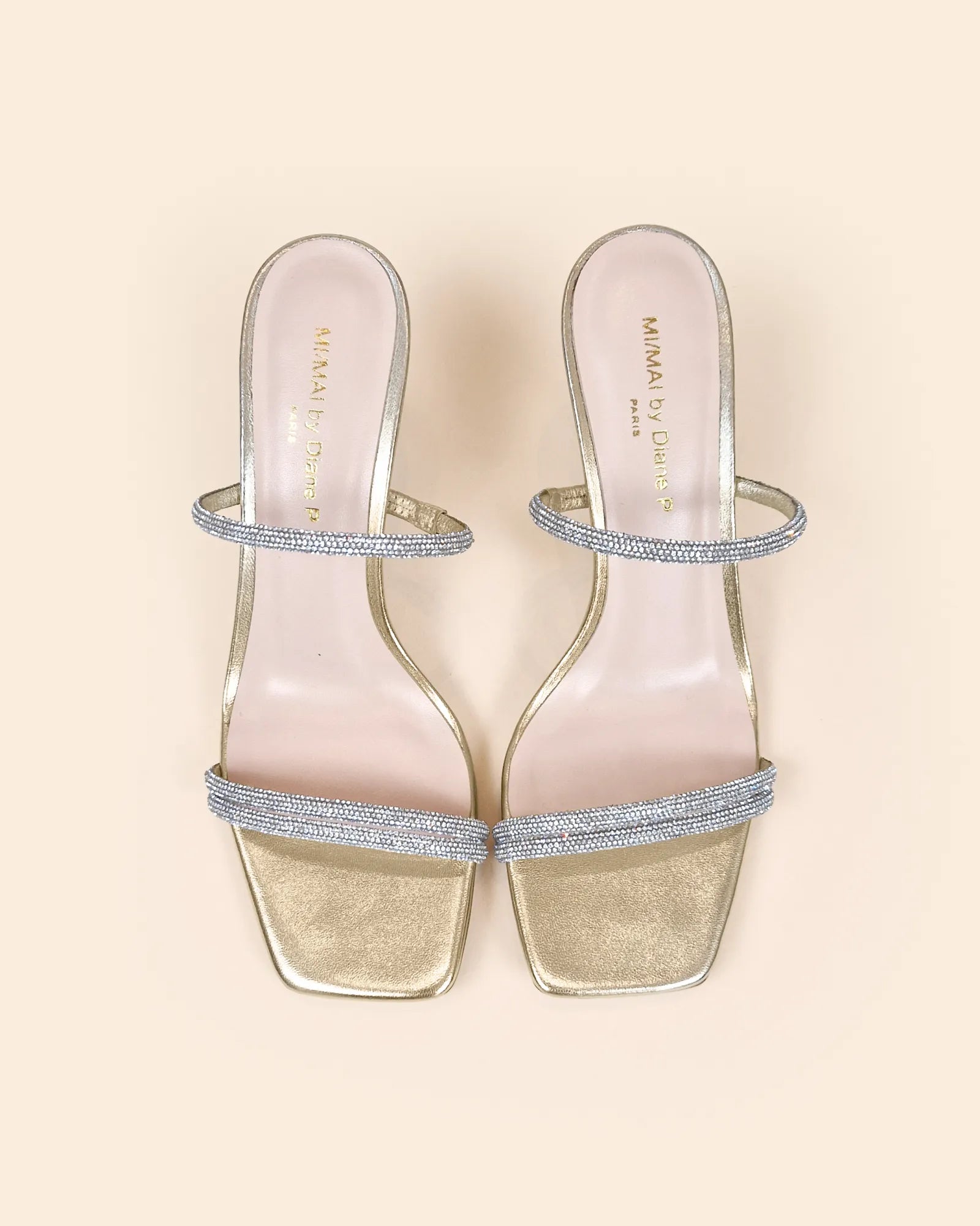 Sandales à talons hauts Tokyo Gold by Diane Perreau