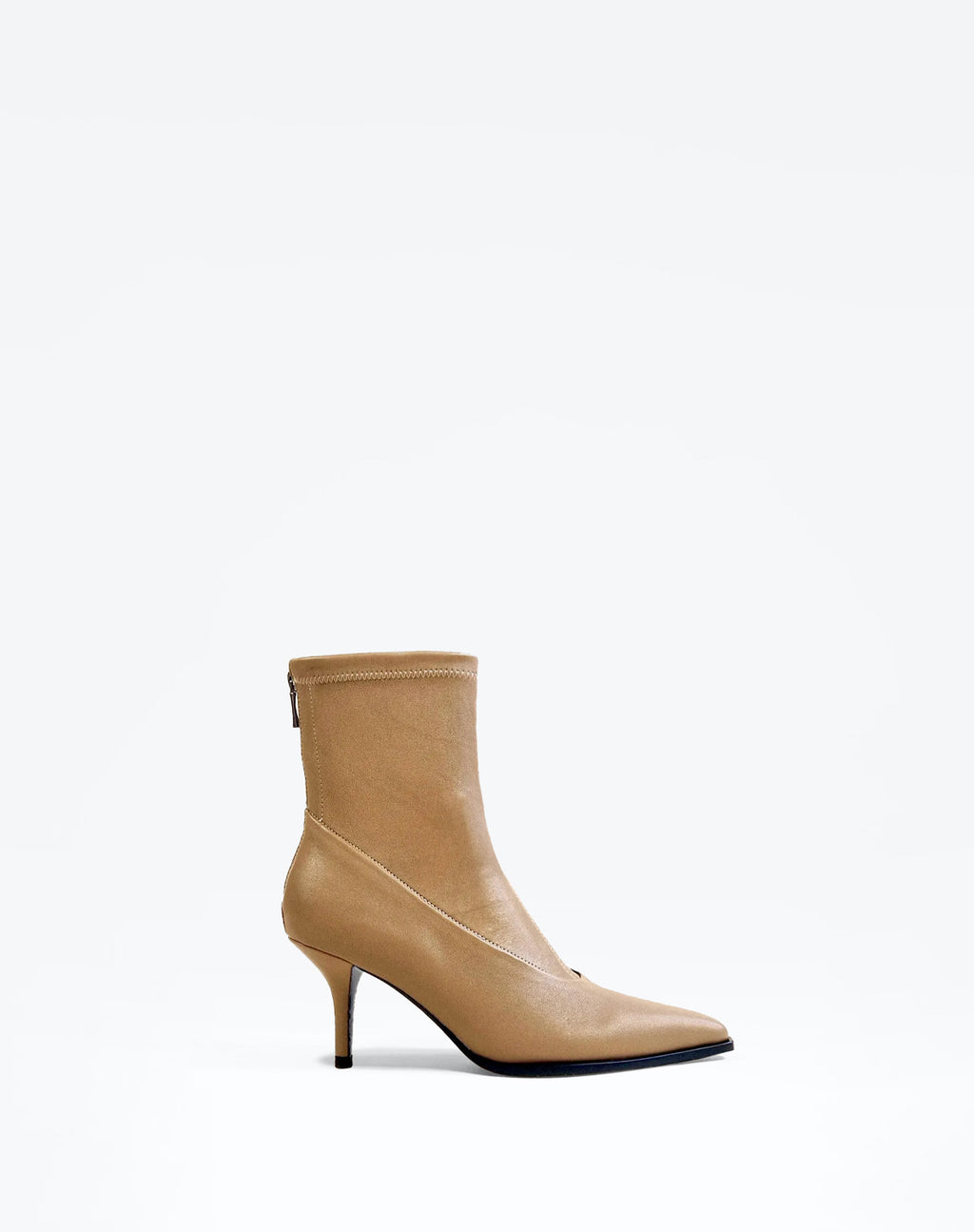 BOTTINES BEIGES A BOUT POINTU ET TALON AIGUILLE ANDO BEIGE
