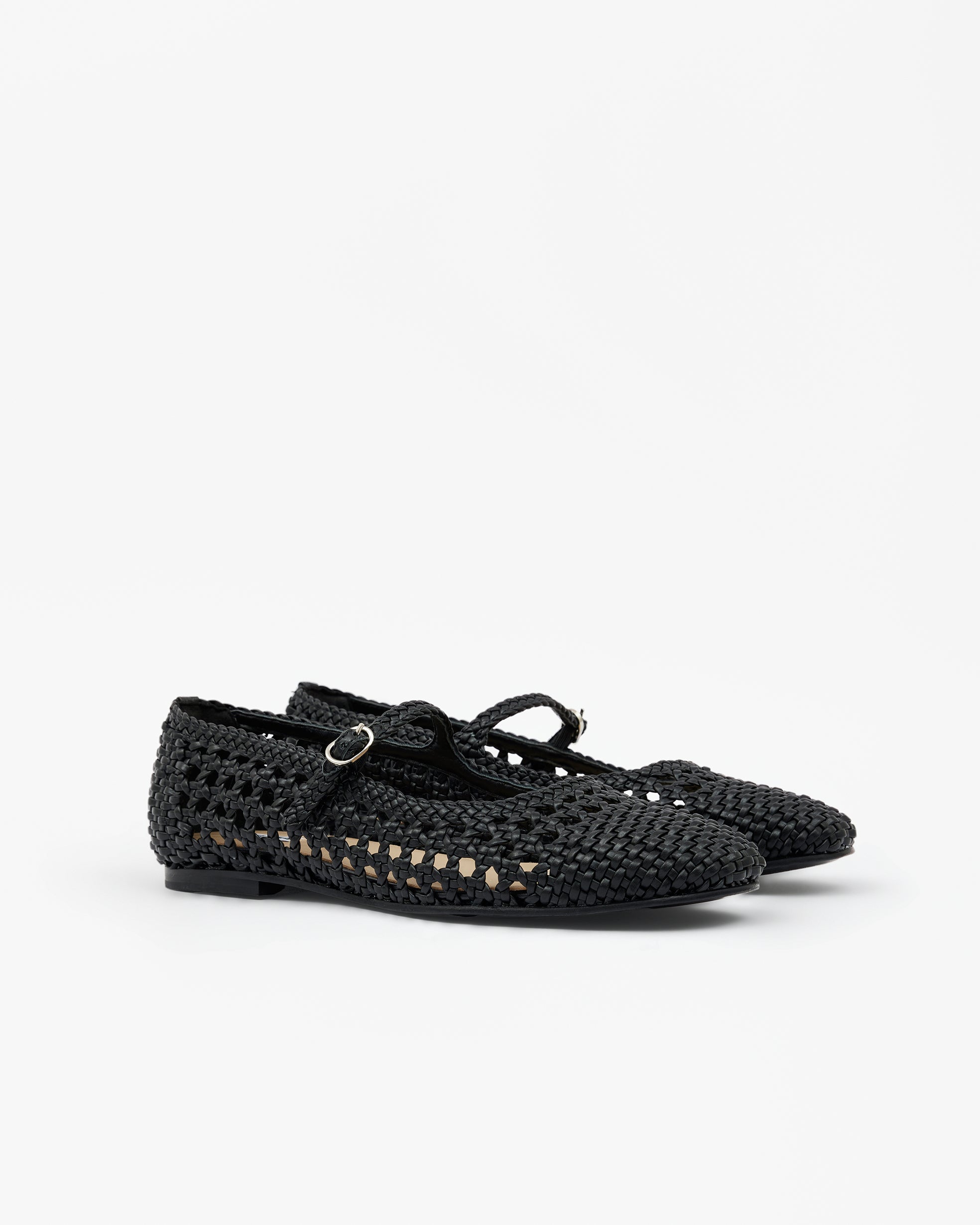 LUCIANO PENNY BLACK LEATHER MOCCASINS