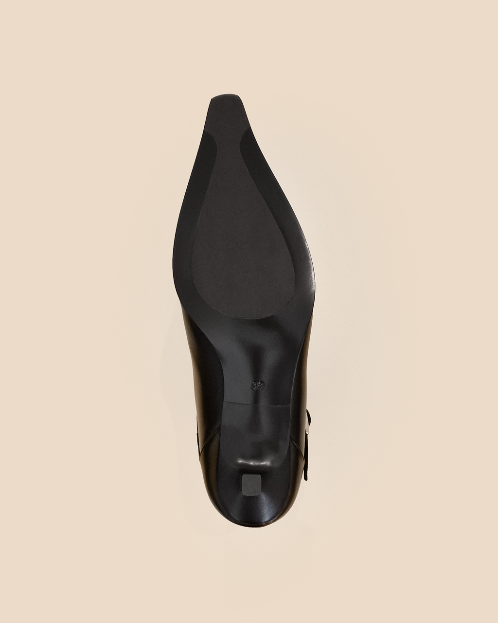 EILEEN BLACK SHOES WITH SMALL HEEL AND POINTED TOE