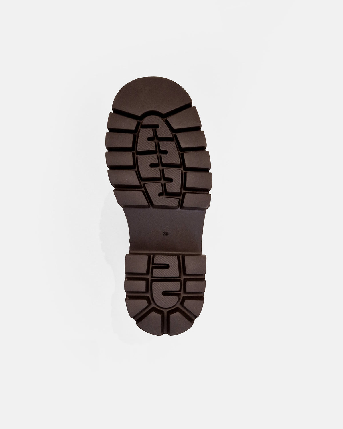 CHOCOLATE CHUNKY LEATHER BOOTS HERPEN CHOCOLATE