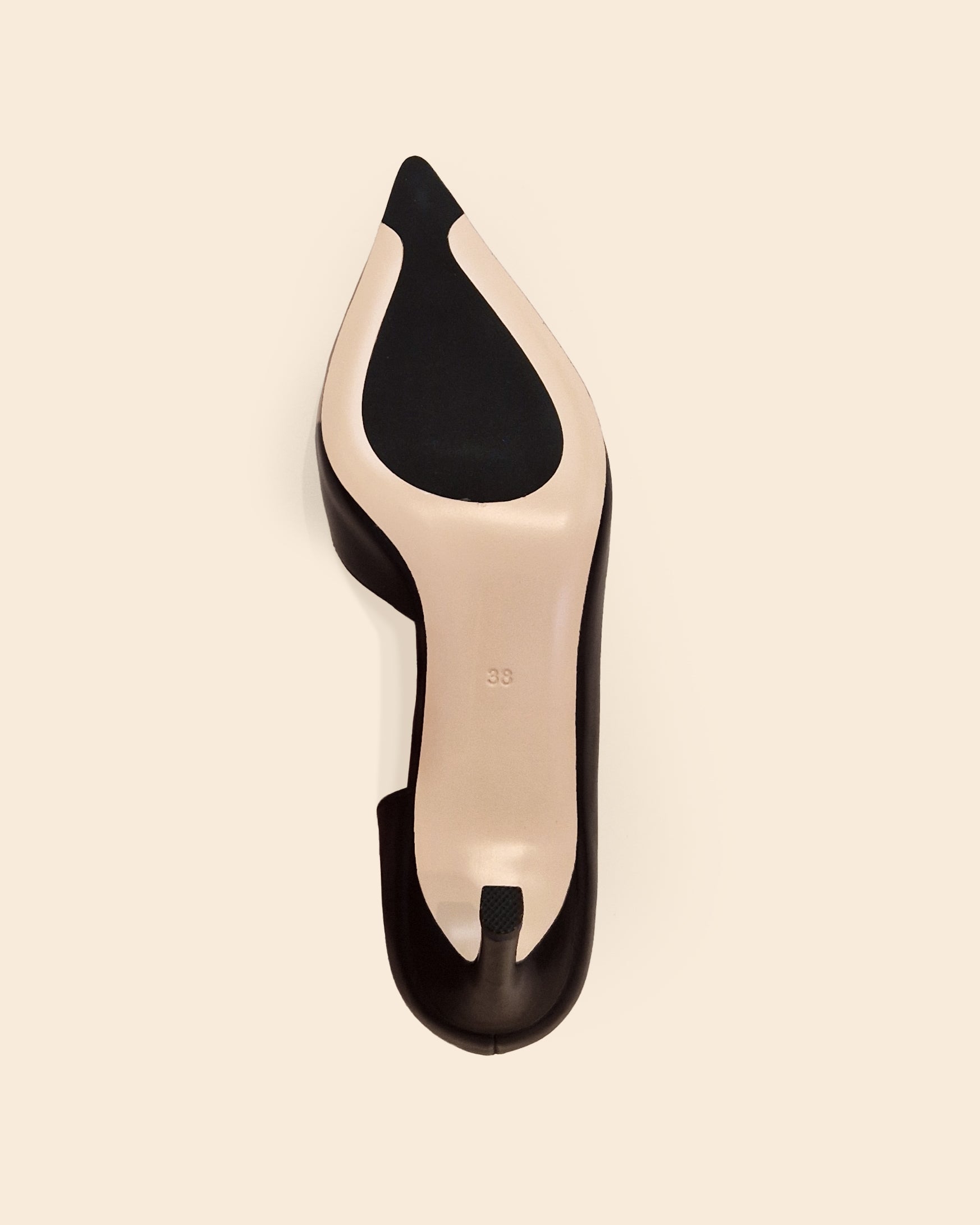 Escarpin en cuir chocolat à bout pointu Kelly Chocolate