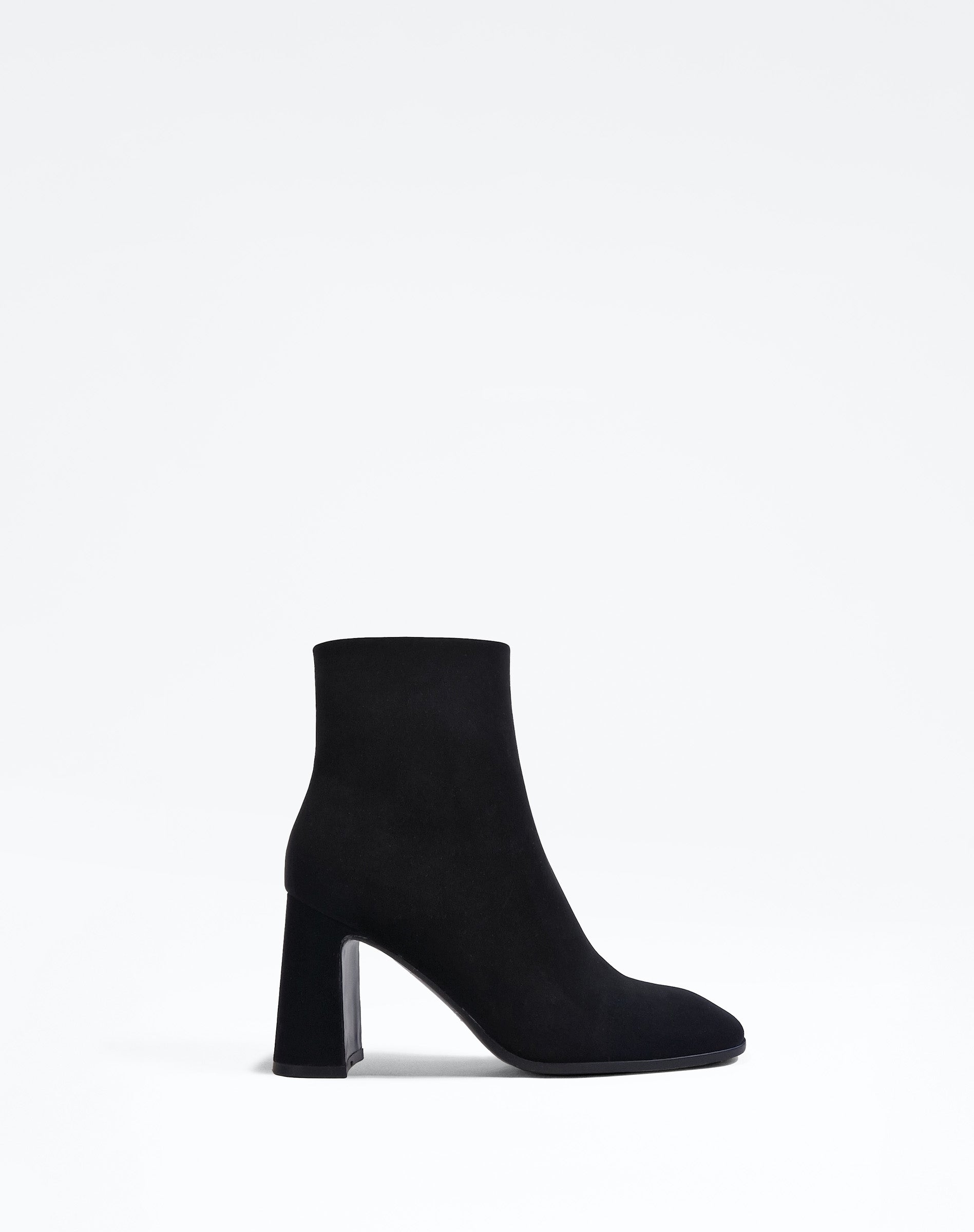 BOTTINES HAUTES A BOUT CARRE EN CUIR MAT KRUGER HIGH BLACK MAT