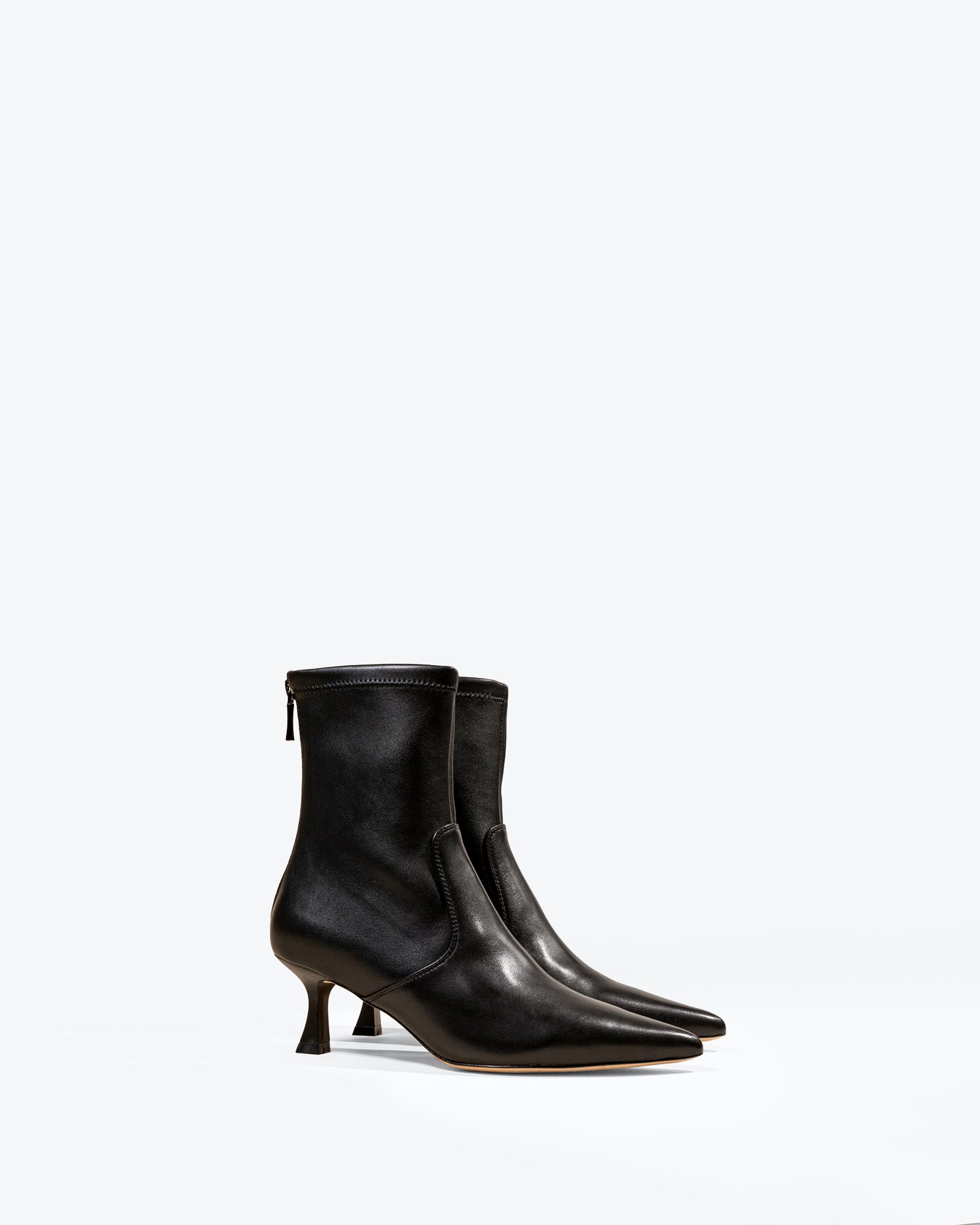 BOTTINES BOUT POINTU TALON BOBINE LOUISE BLACK
