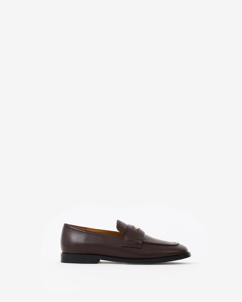 Mocassins penny loafers en cuir noir Luciano Chocolate Grace