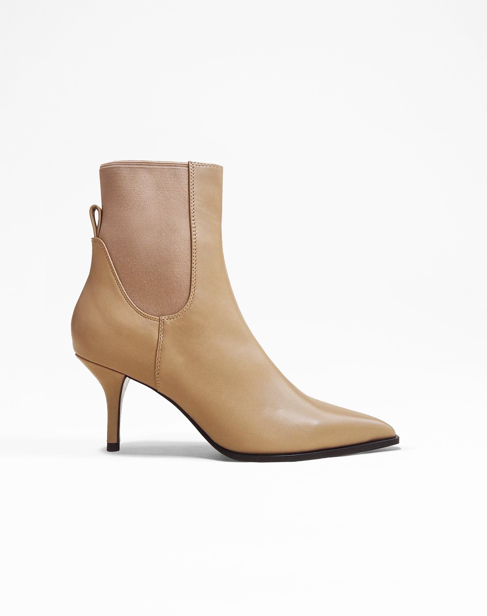 BOTTINES BEIGES A BOUT POINTU ET TALON AIGUILLE MARISE NUDE