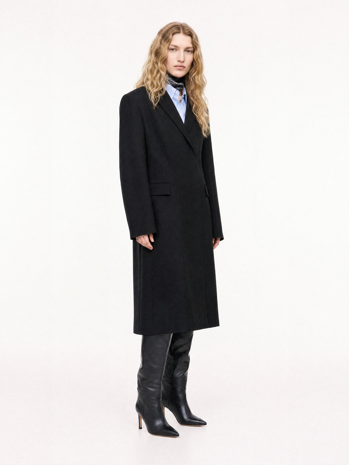 COCO BLACK STILT HEEL BOOTS