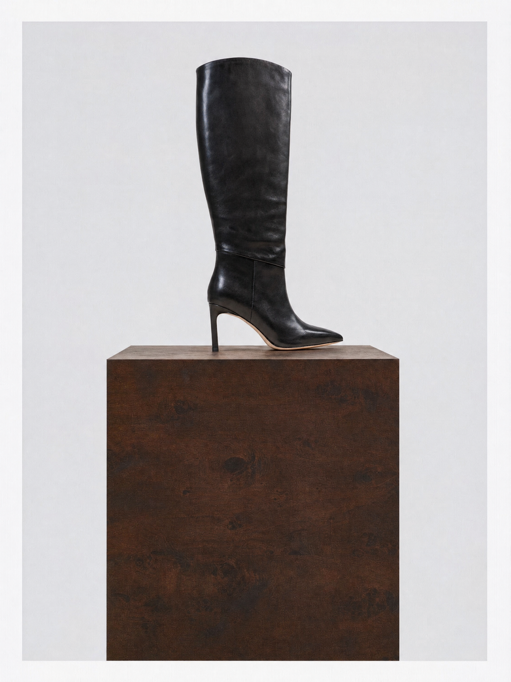 COCO BLACK STILT HEEL BOOTS