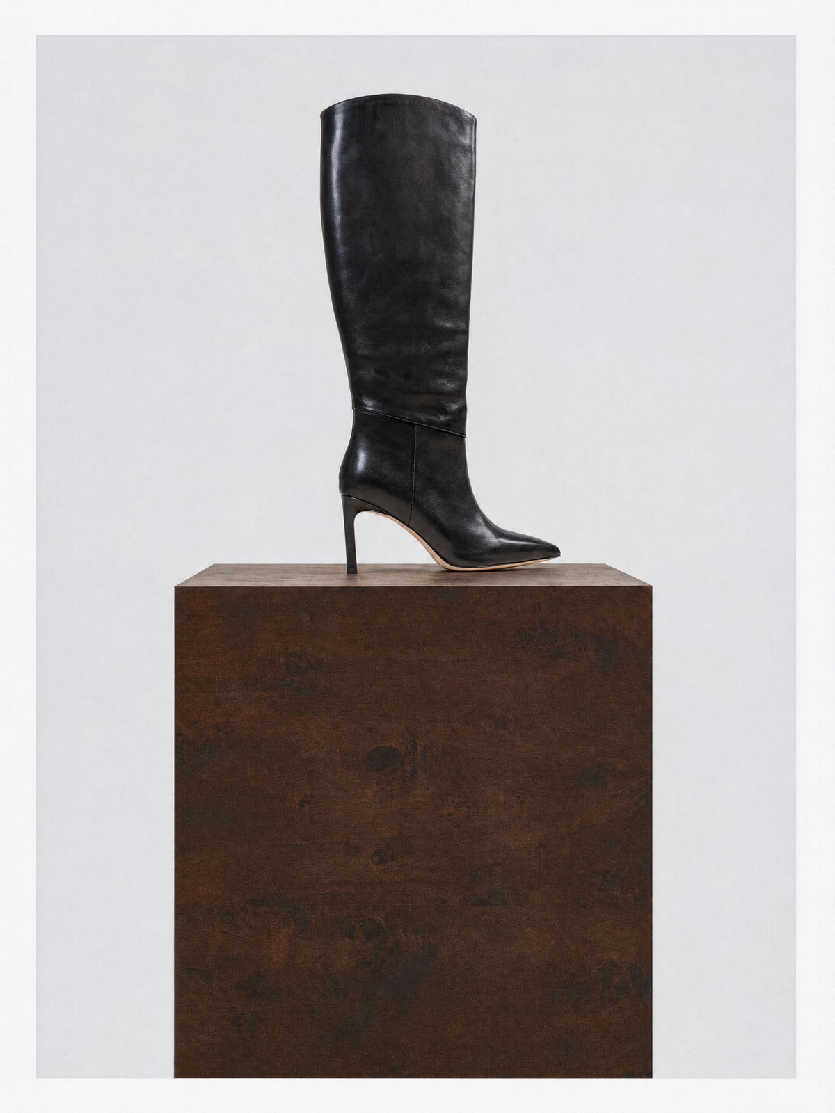 COCO BLACK STILT HEEL BOOTS