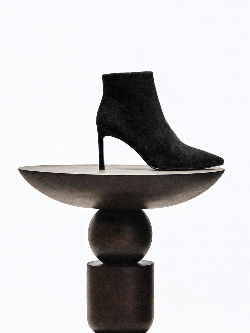 Noura Chocolate Suede pointed-toe ankle boots