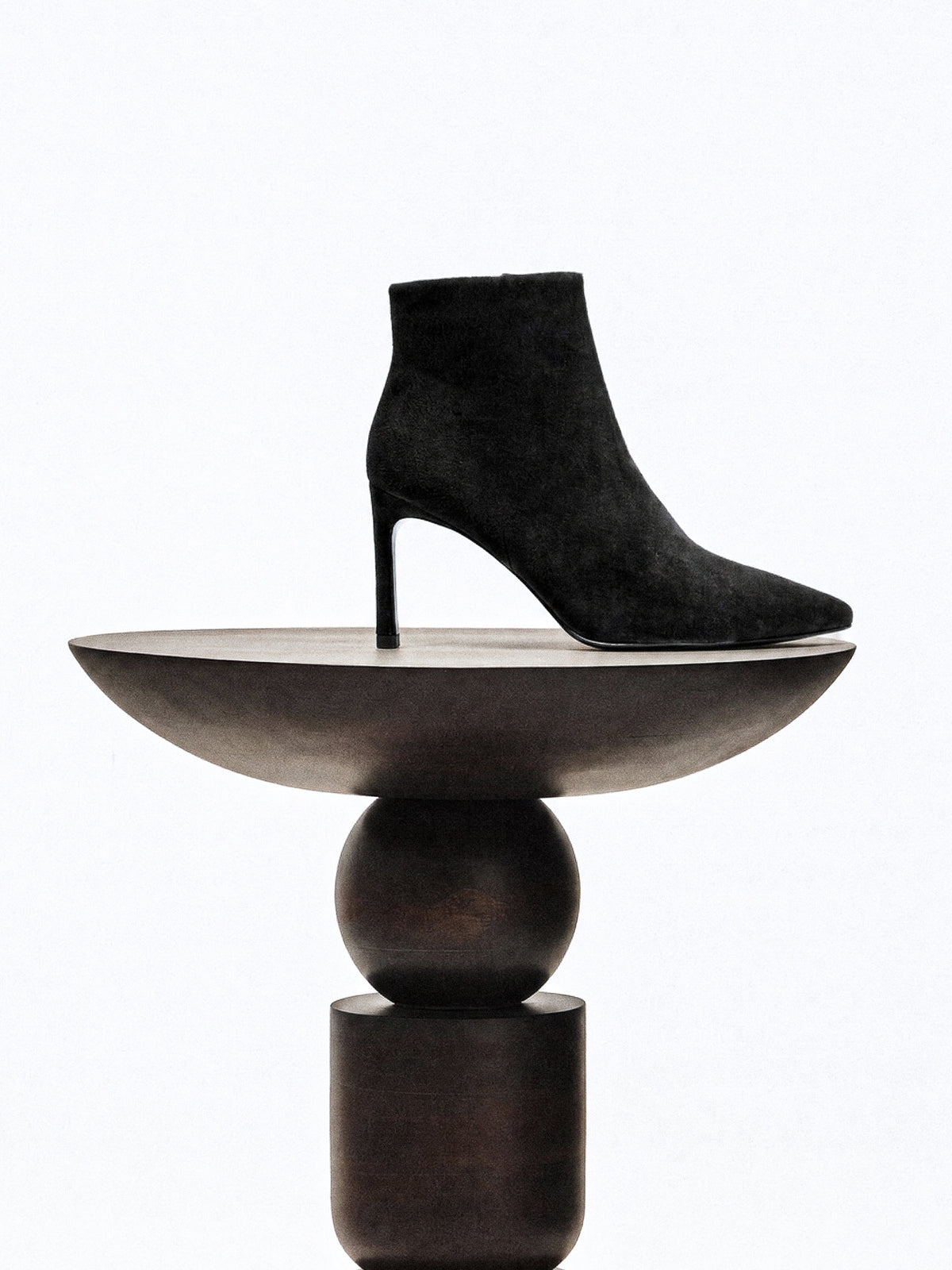 Noura Chocolate Suede pointed-toe ankle boots