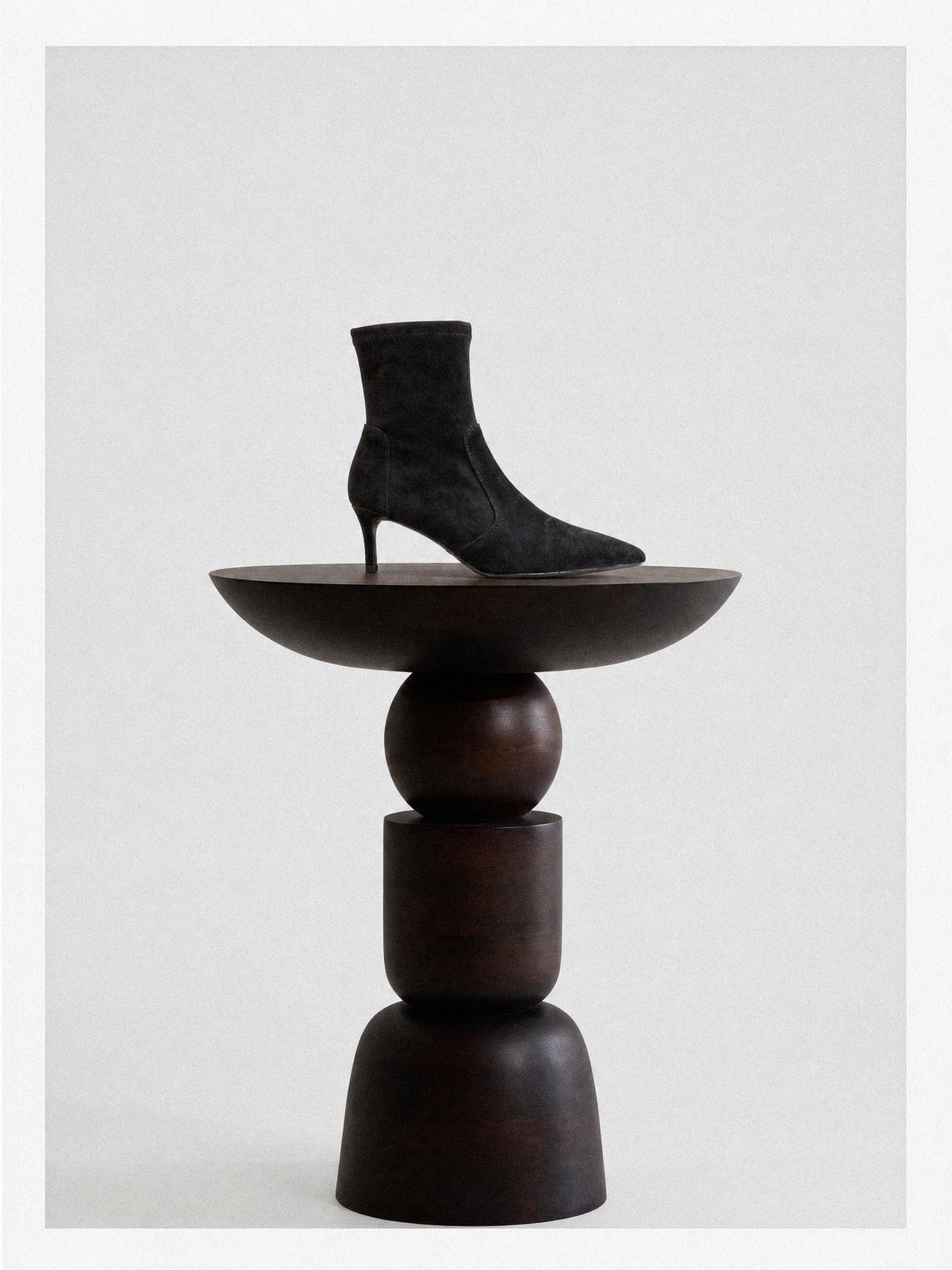 Ophelia Low Black pointed-toe heeled ankle boots