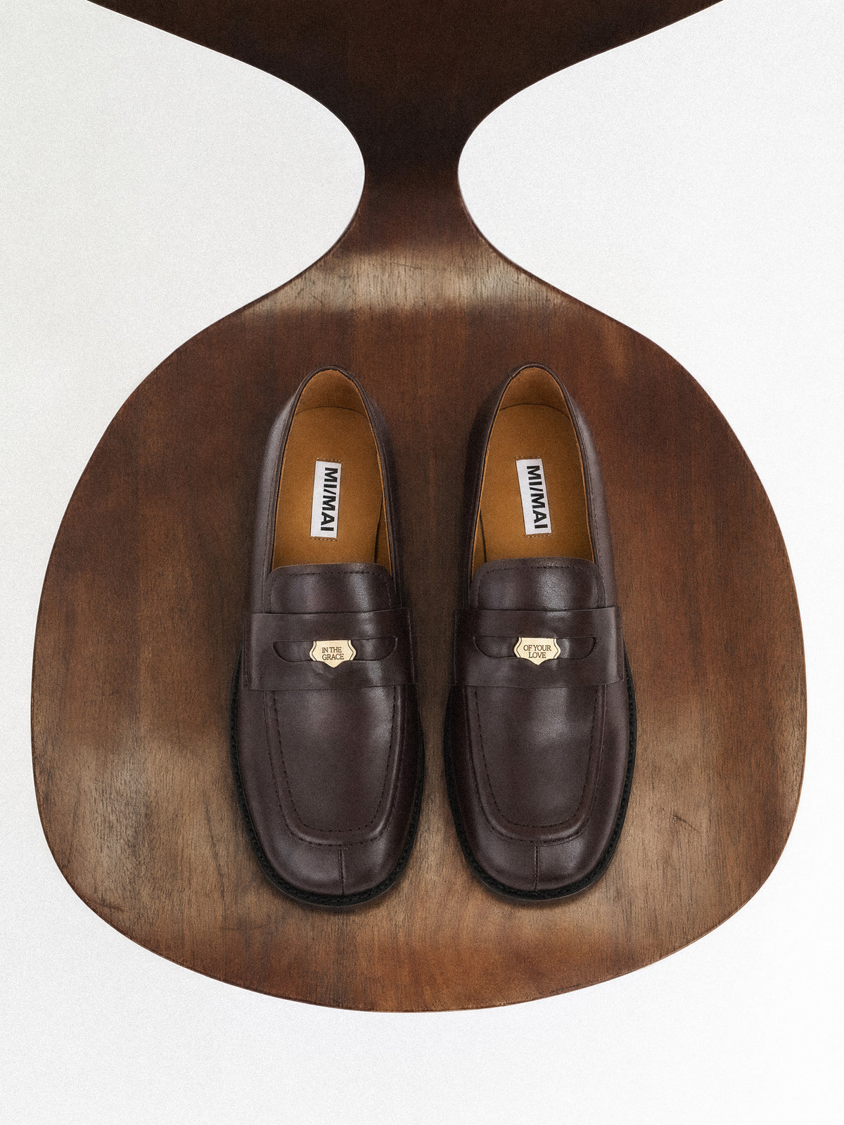 LUCIANO PENNY BLACK LEATHER MOCCASINS