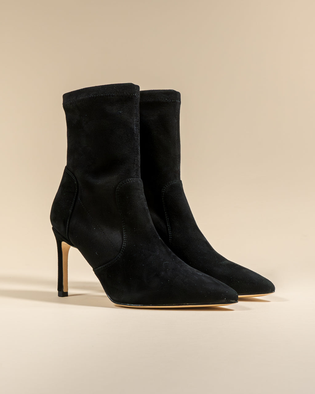 Bottines à talon et bout pointu Ophelia Black