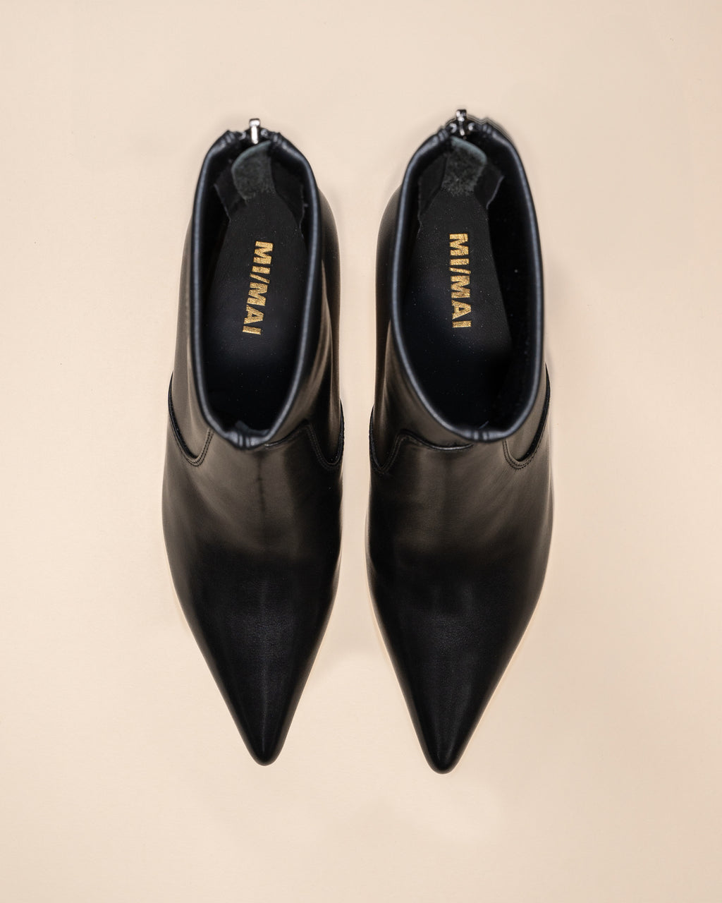 BOTTINES BOUT POINTU TALON BOBINE LOUISE BLACK