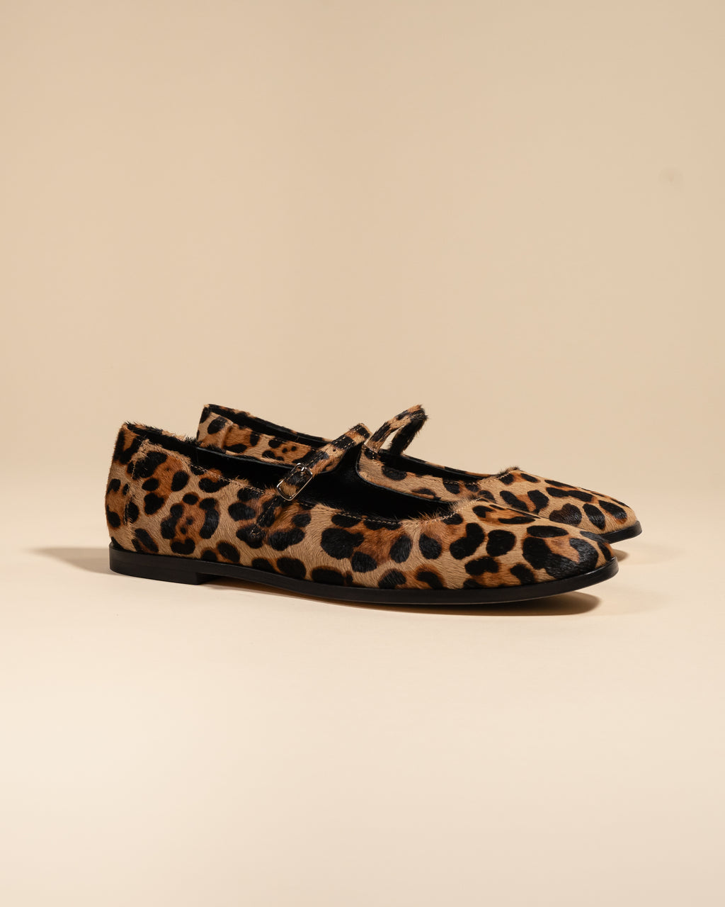 Ballerine à bride façon babies à imprimé léopard Caruso Leo