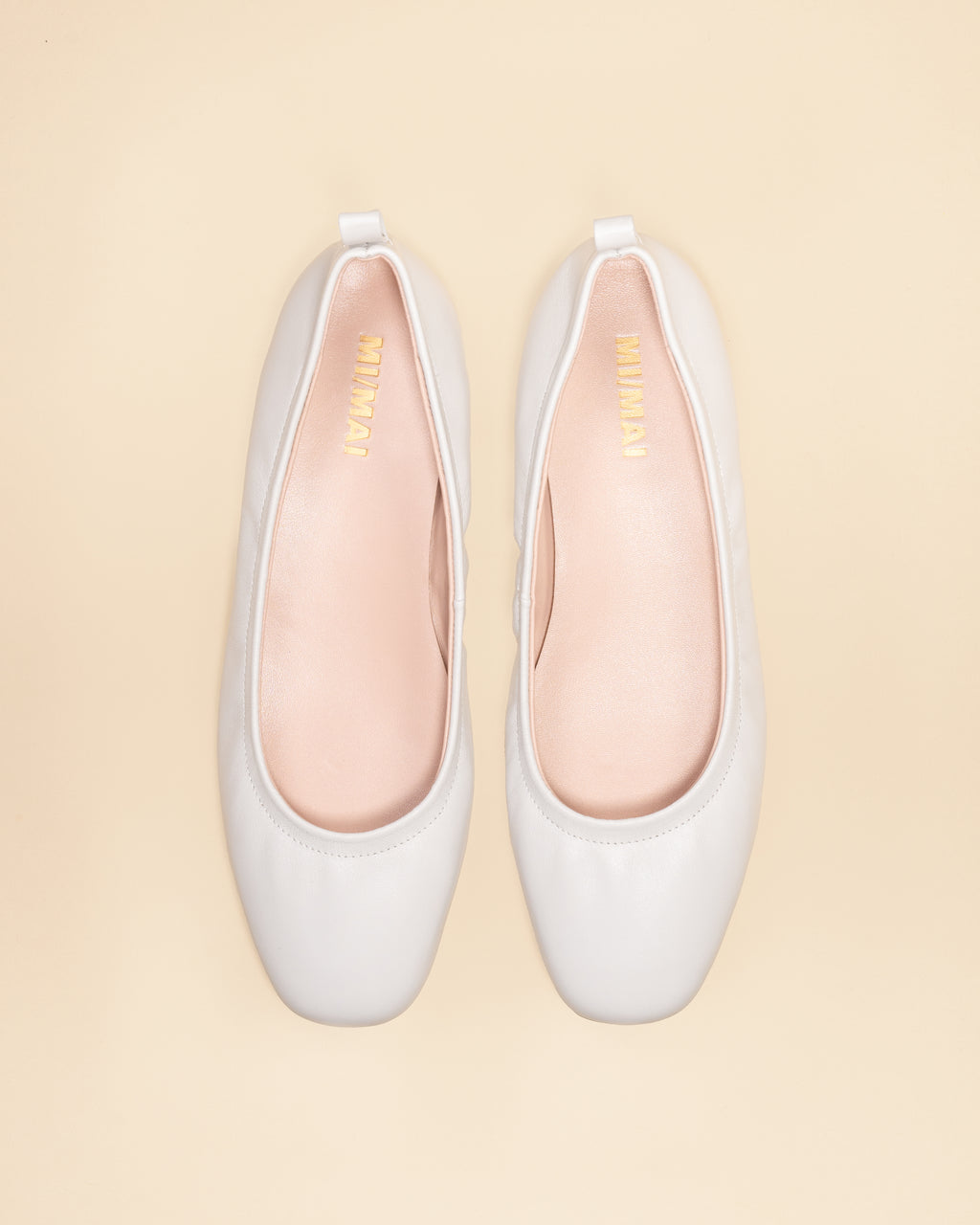 Ballerines à chaines amovibles dorée ou à cristaux Frida White