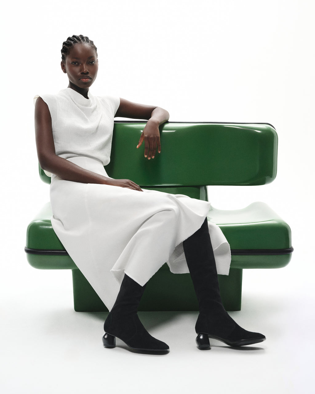 Cuissardes à talon bas Gae Low Black