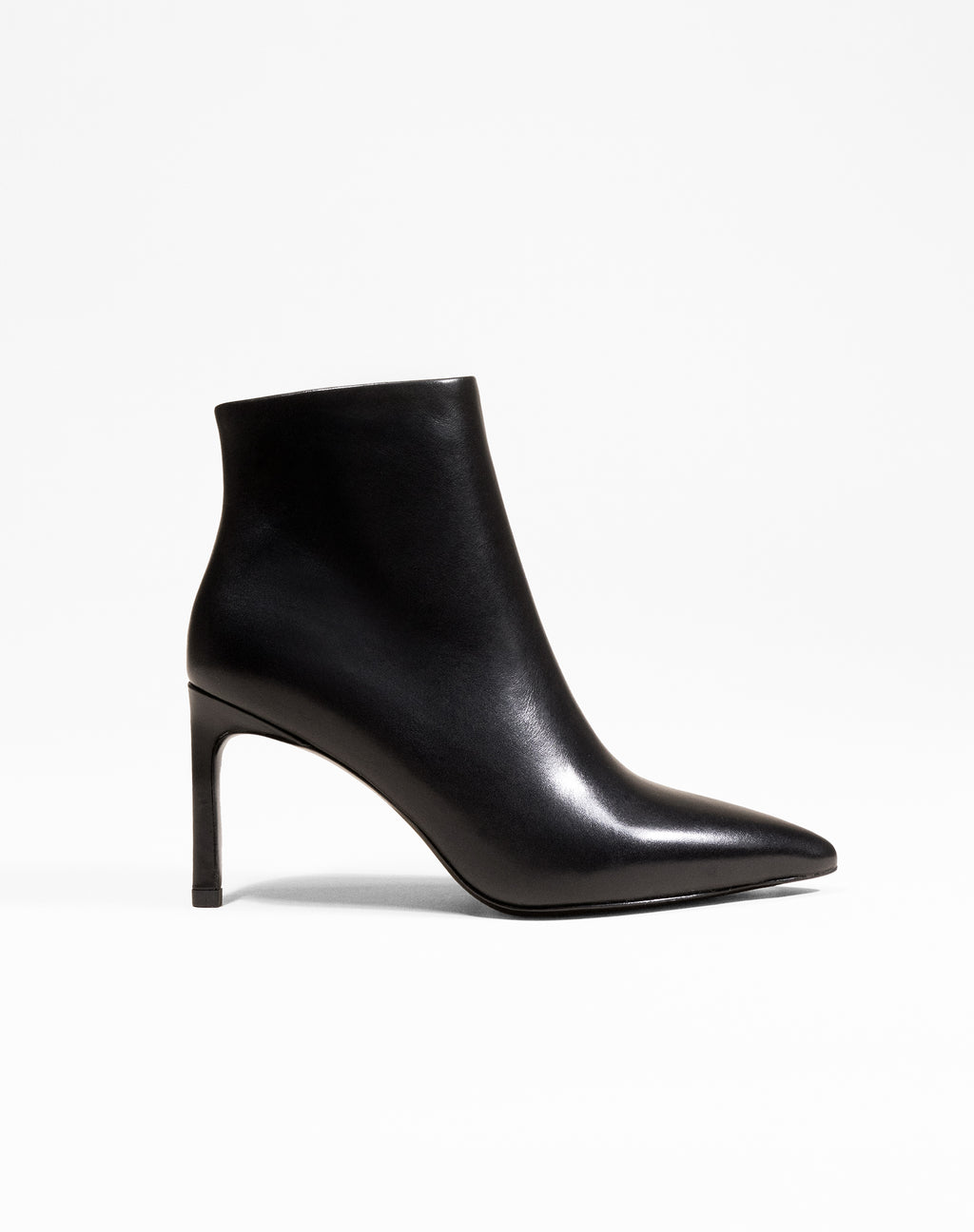 Noura Black Calf ankle boots with pointed toe